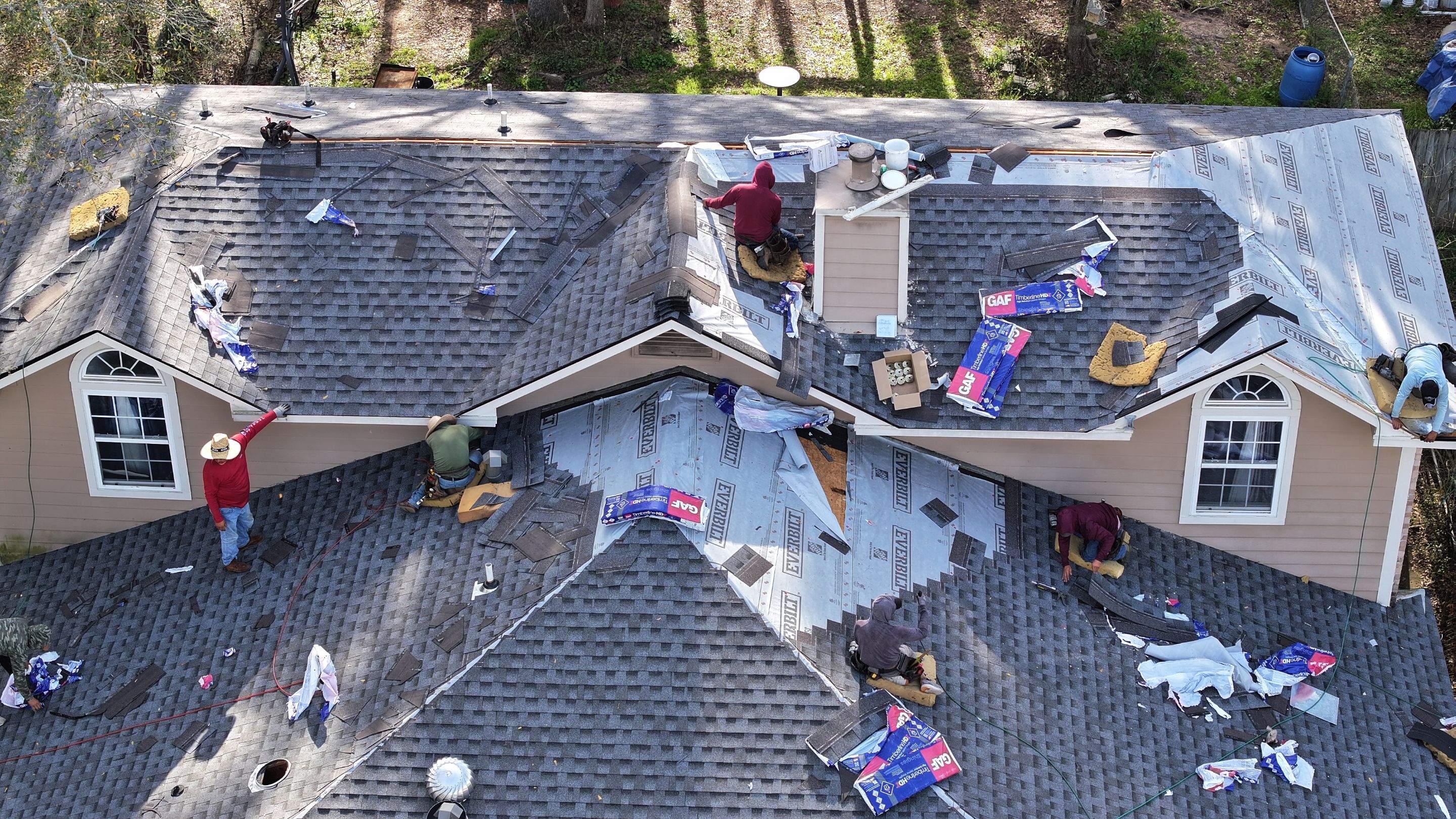 GAF Timberline HD Roof Replacement — Conroe, TX by PL Roofing & SB Roofing, LLC.