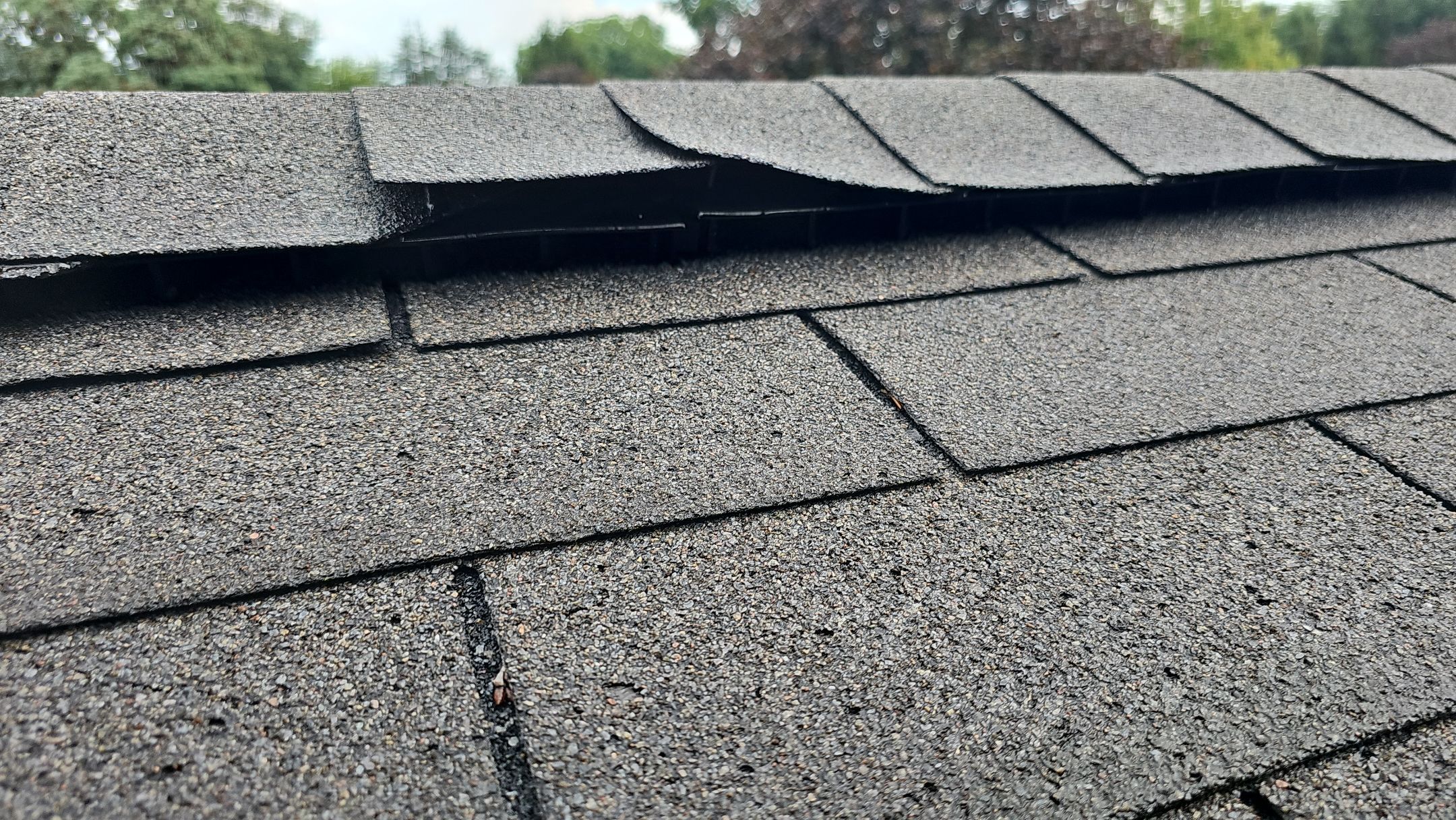 ATLAS PINNACLE COLOR: HEARTHSTONE, DRIP EDGE: BLACK by Eagle Eye Roofing
