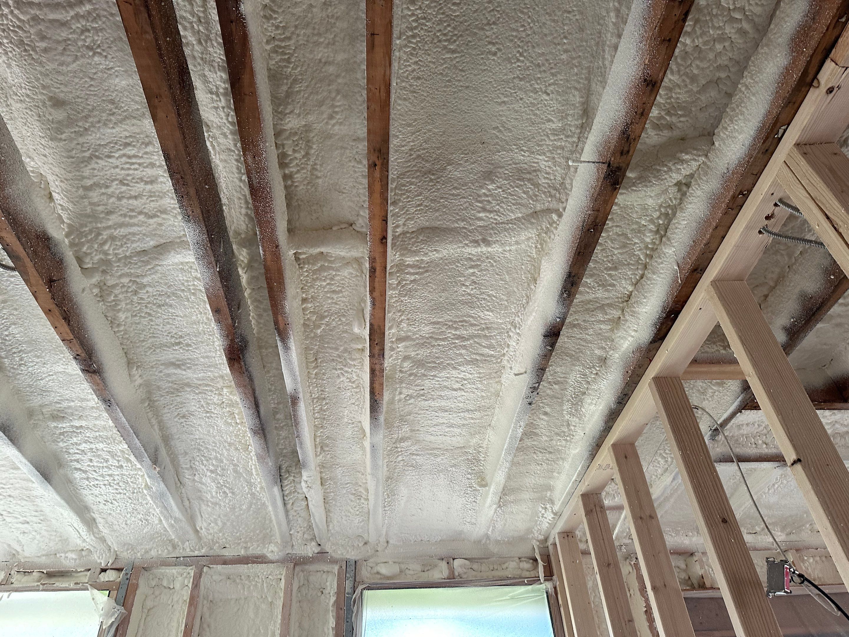 Attic Insulation using Closed Cell Spray Foam by NYS Foam & Energy