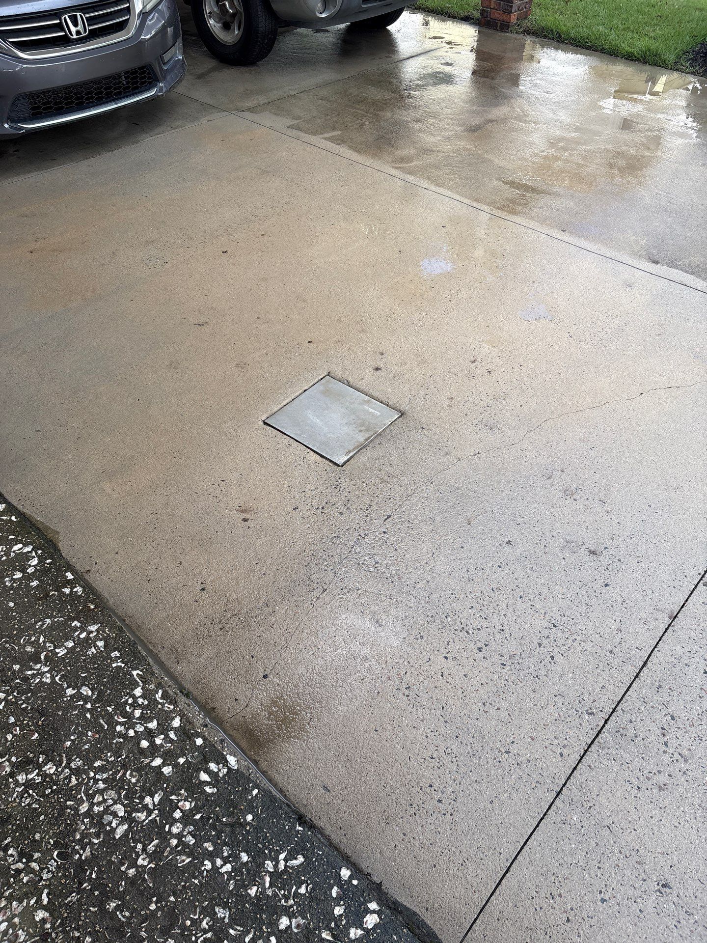 Wood Deck and Concrete Driveway using Wood and Concrete Sealant by DuraSeal