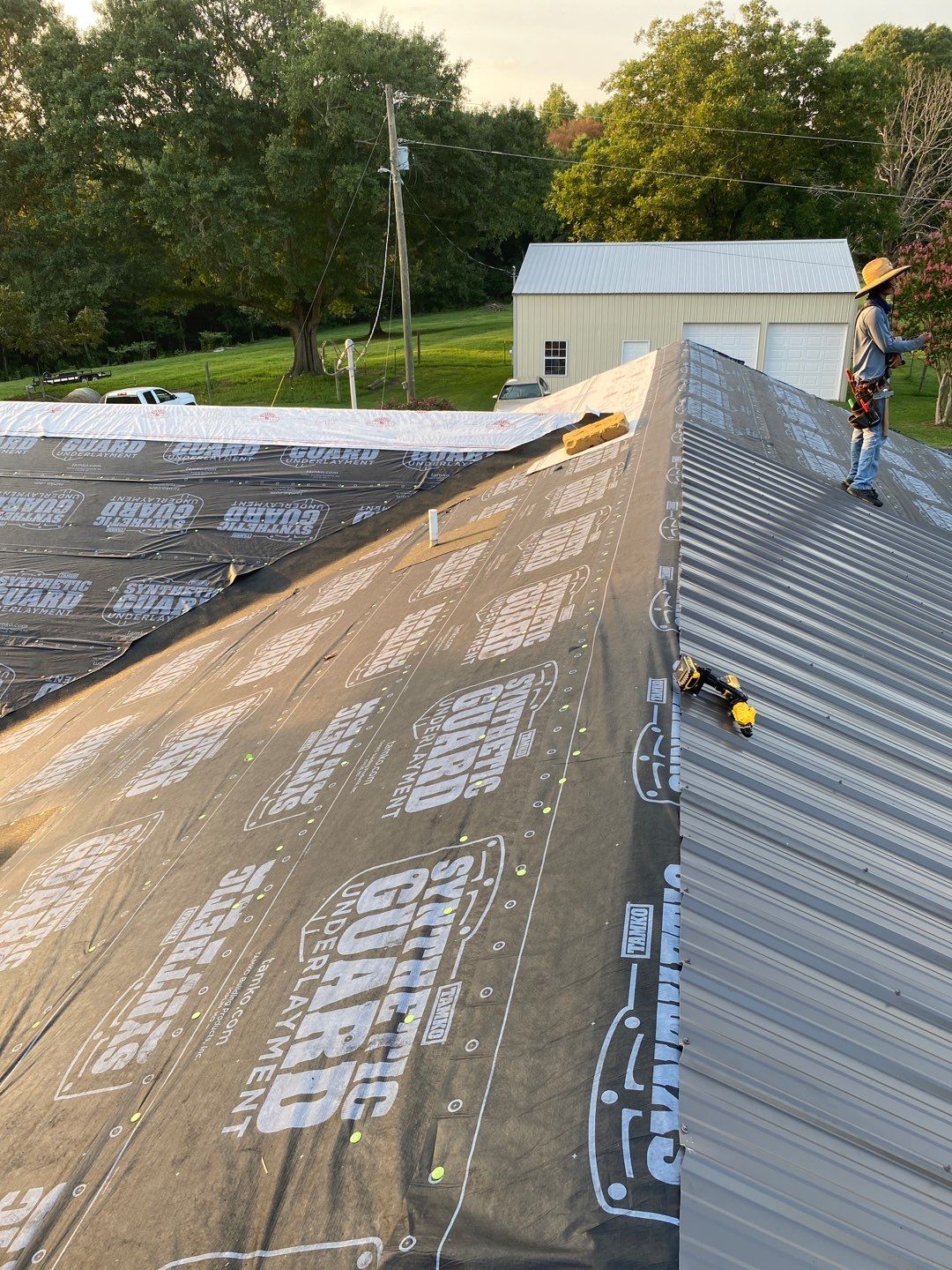 Residential Roof Remove and Replace using Low Rib Metal Roofing Panels by Bullard Roofing