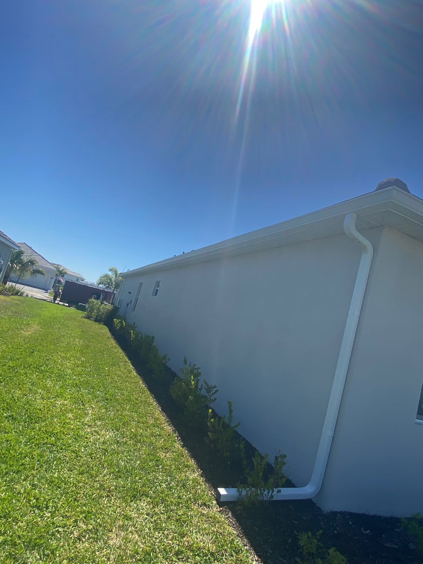 3x4 Elbow Gutter Installation in Punta Gorda FL by Gutter Professors