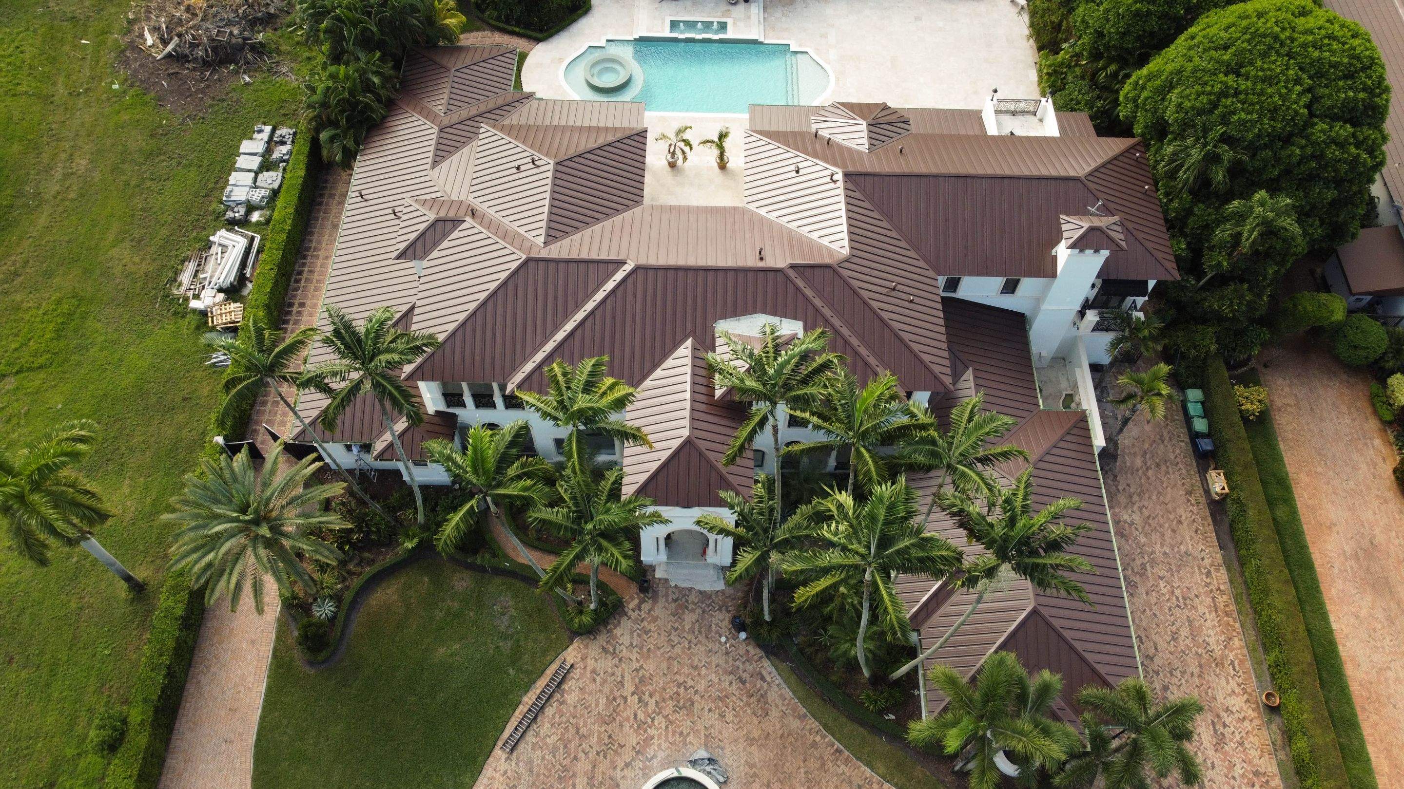 Metal Roof - Galvalume - Mansard Brown by Istueta Roofing