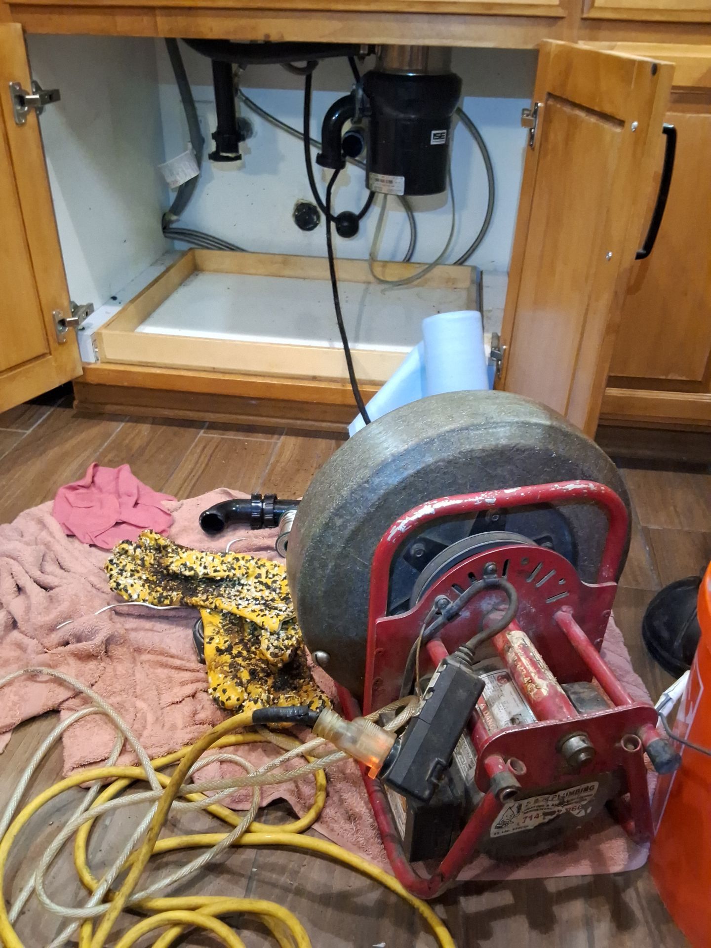 Clogged Kitchen Sink by P&M Plumbing Inc.