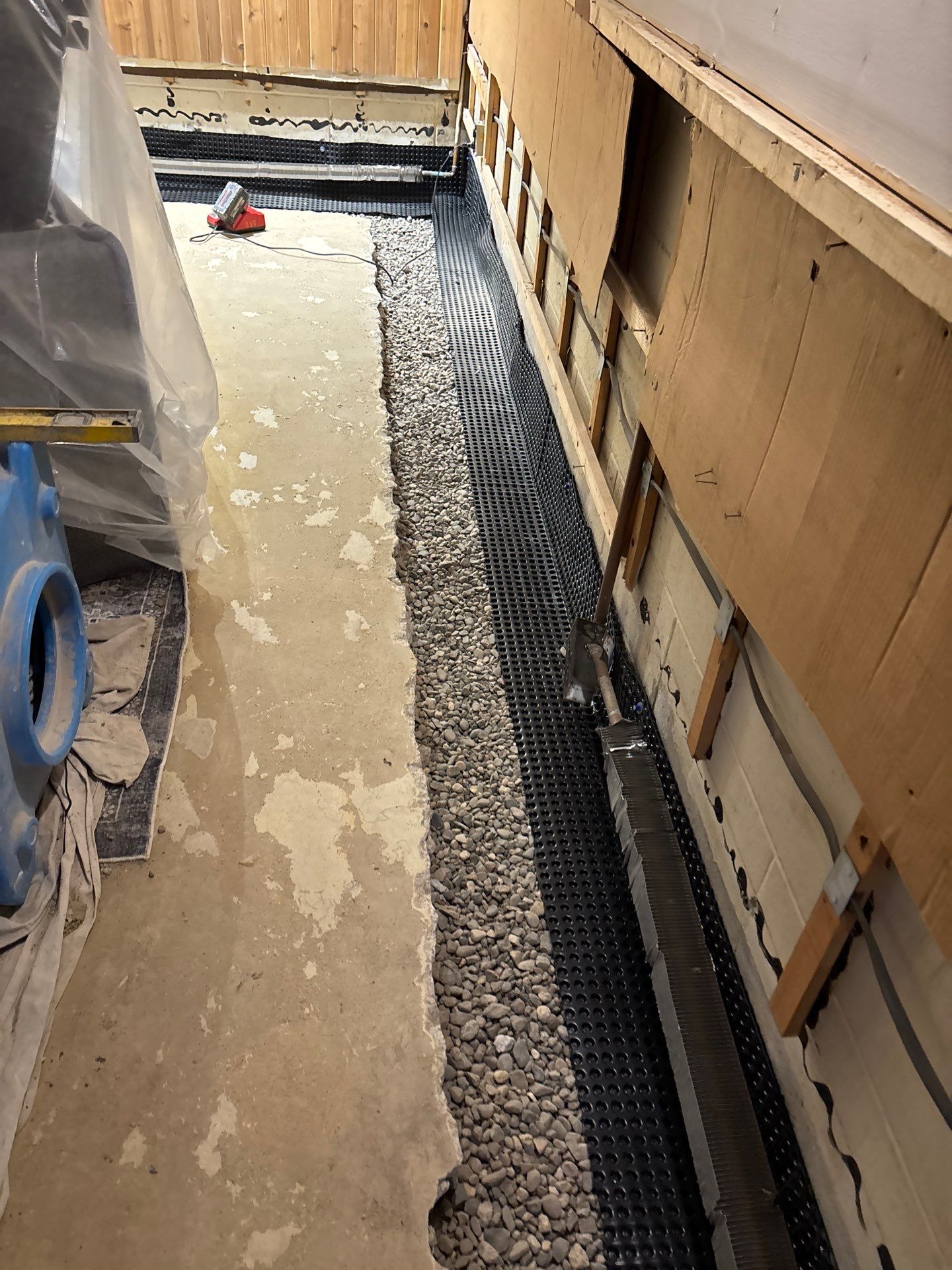 Drain Tile, Sump Pump & Buried Discharge in Columbia Heights by Waterproofing Northeast