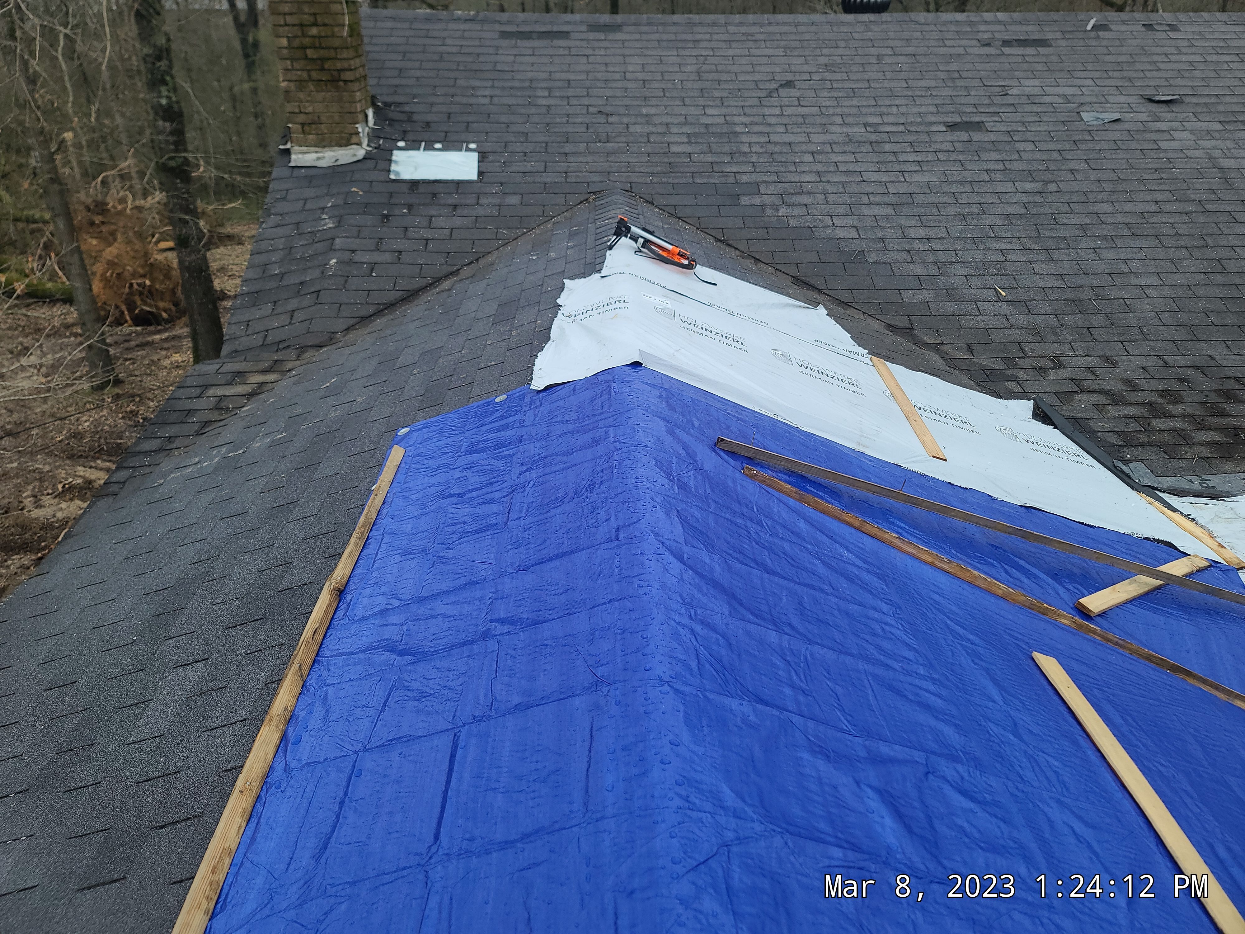 Residential Shingle Reroof using Certainteed Landmark 3-Tab by Hostetler Roofing