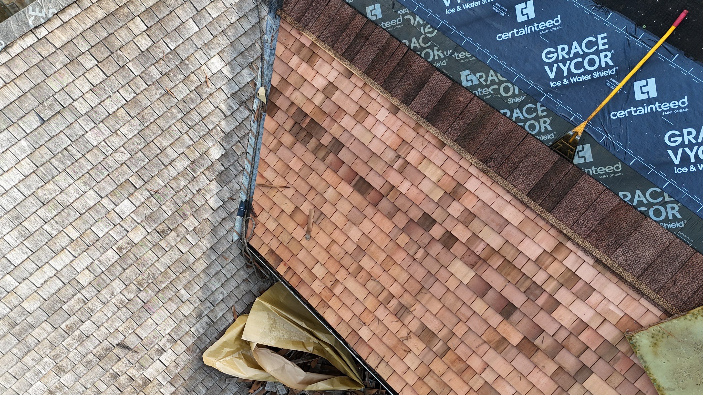 Cedar Shake Roof Restoration by Mighty Dog Roofing of Greater Middlesex County