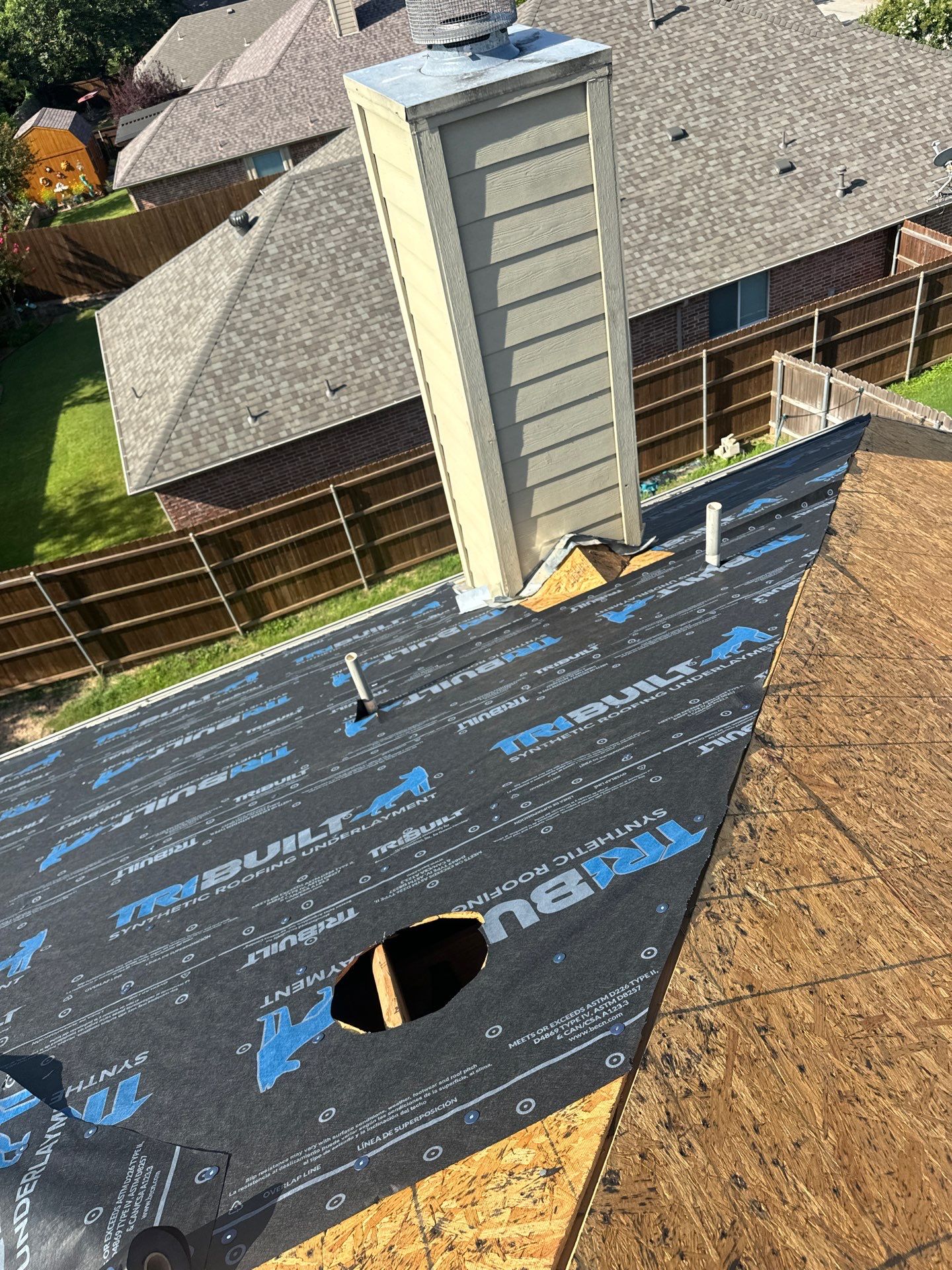 Project in Weatherford by Lonestar Roofing and Restoration LLC.