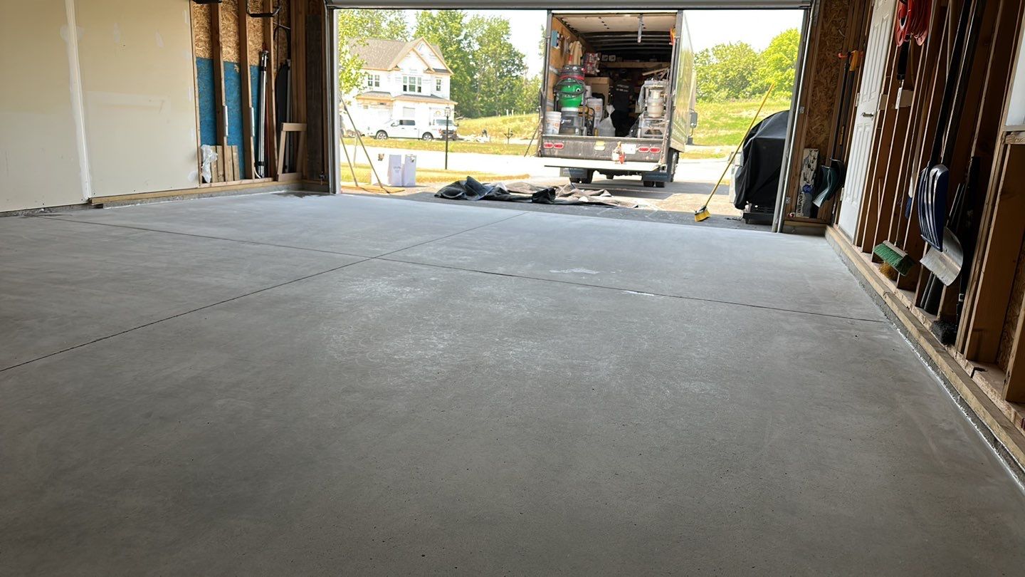 Silverado garage floor coating  by NG Masonry & Construction LLC