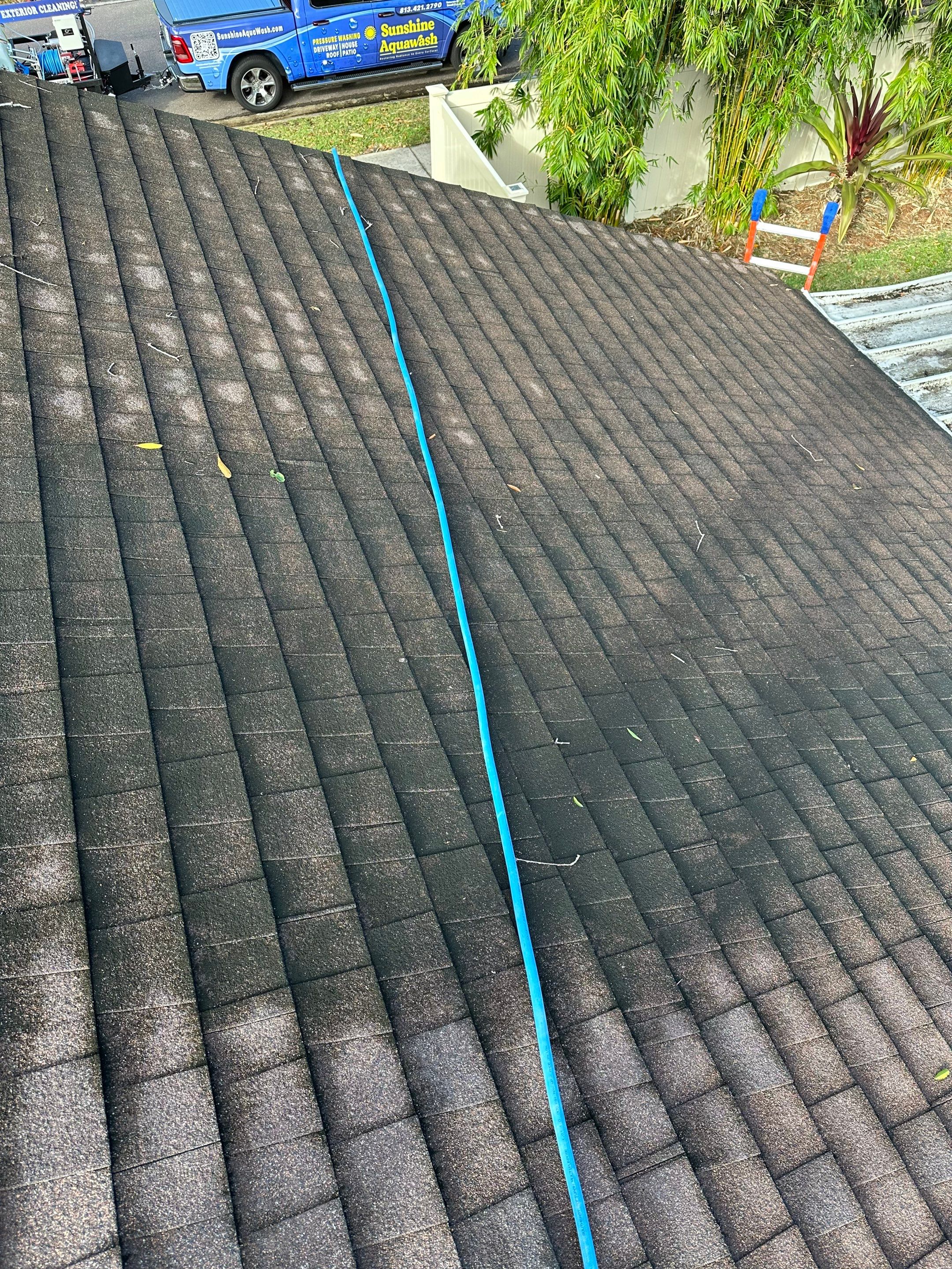 Roof Cleaning Service & Travertine Paver Cleaning by Sunshine AquaWash