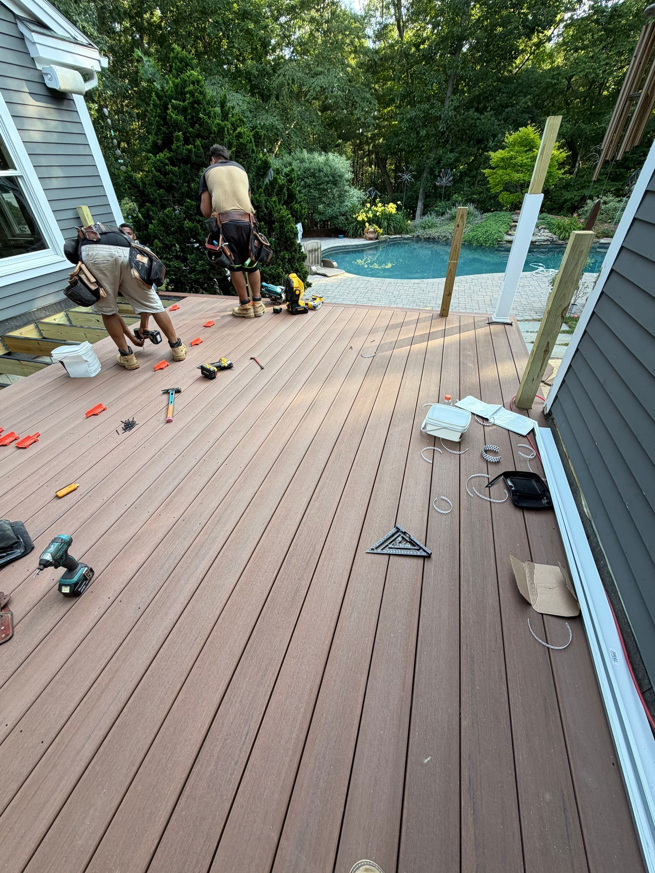 Custom TimberTech Composite Deck Replacement in Newburyport, MA by Sensible Home Solutions