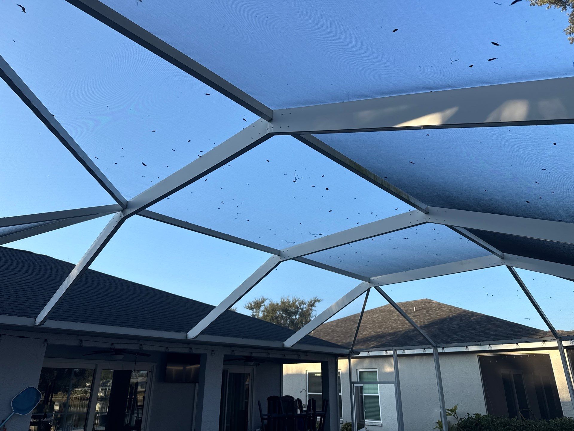 Paver Pool Deck Cleaning & Pool Cage Cleaning in River Point of Manatee – Bradenton, FL by Sunshine AquaWash