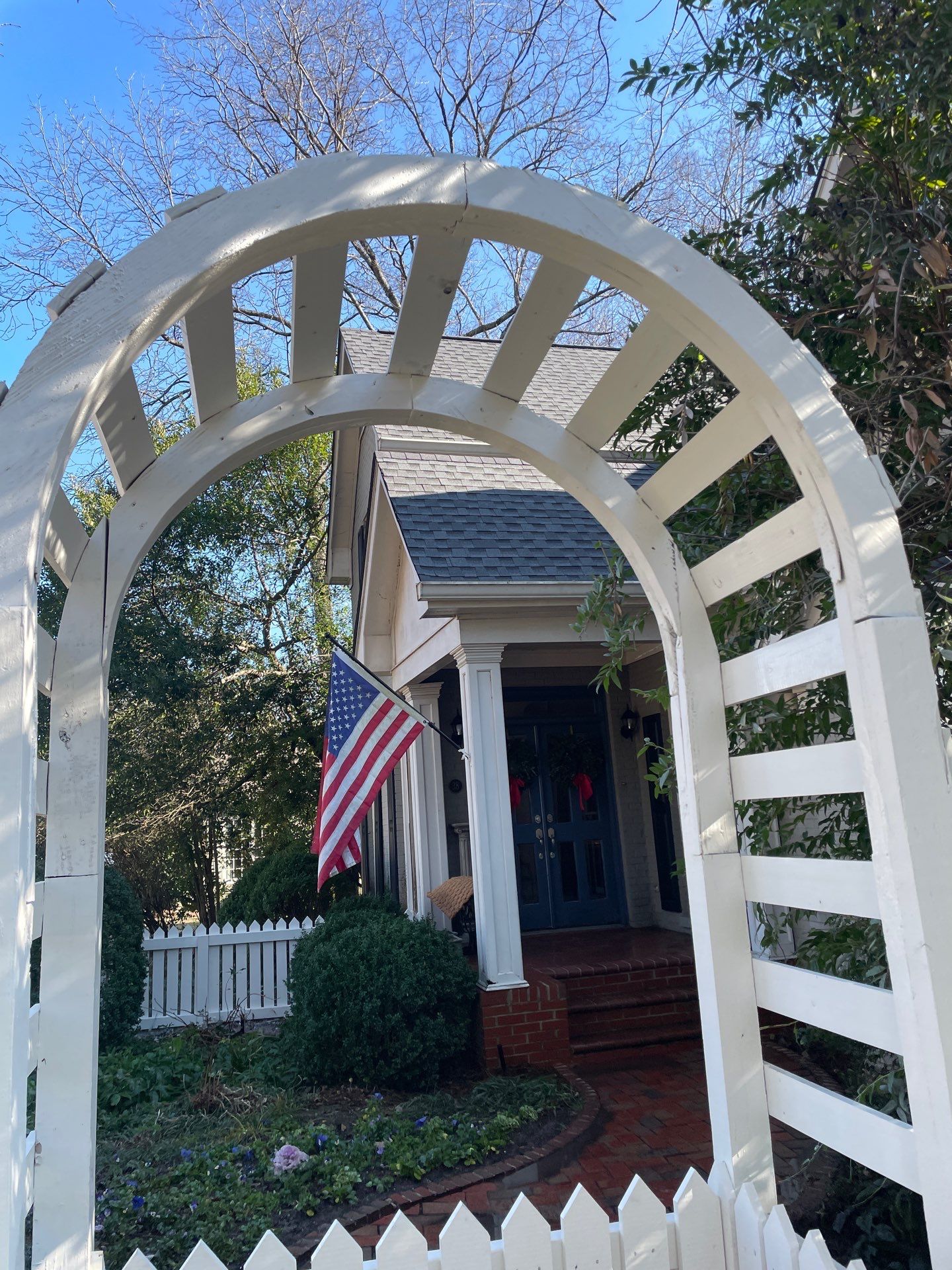 Montcrest - Fence by Pillar and Pine