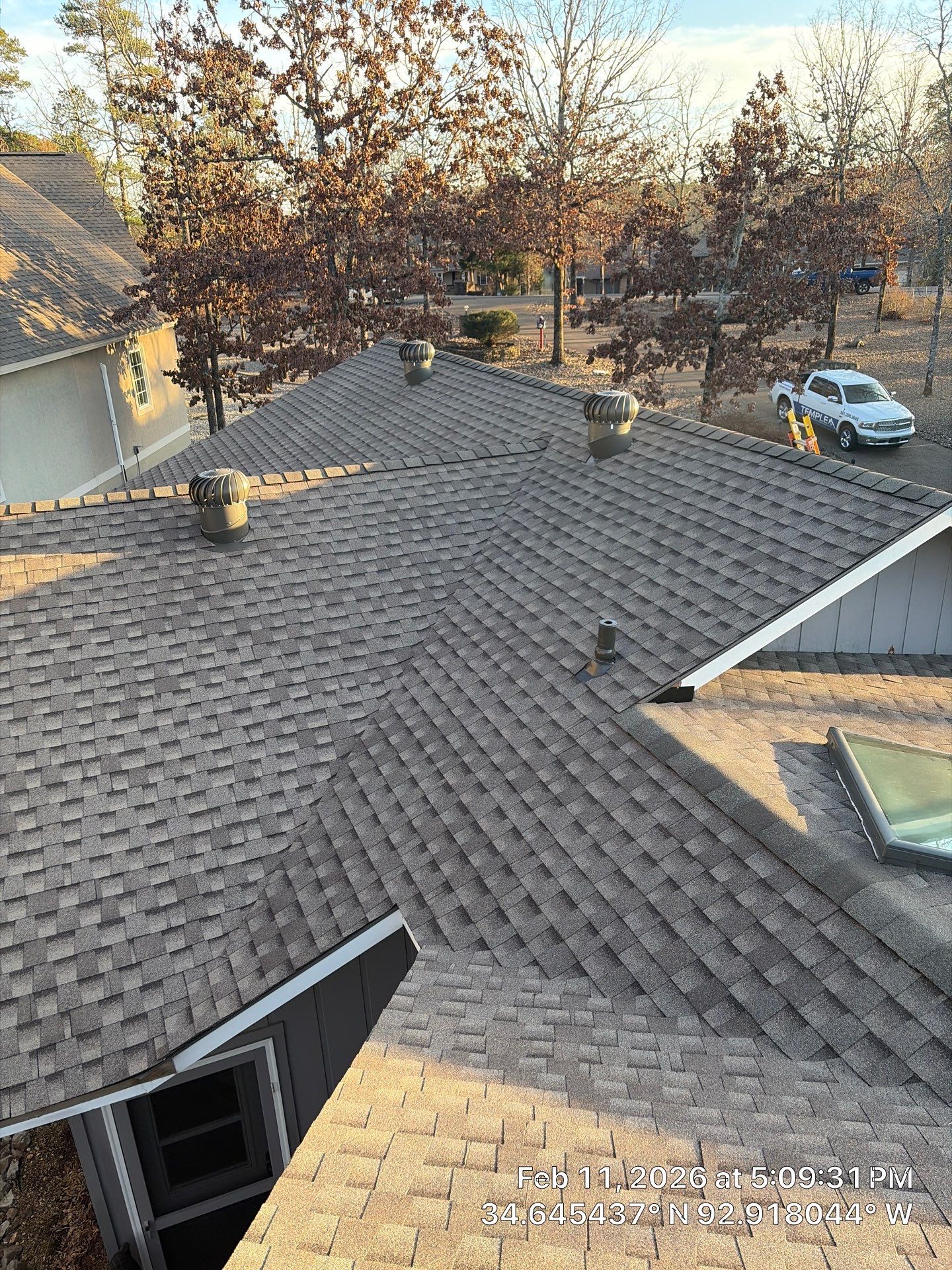 GAF Timberline HDZ Shingle Roof Installation in Hot Springs Village by Temple Roofing and Exteriors