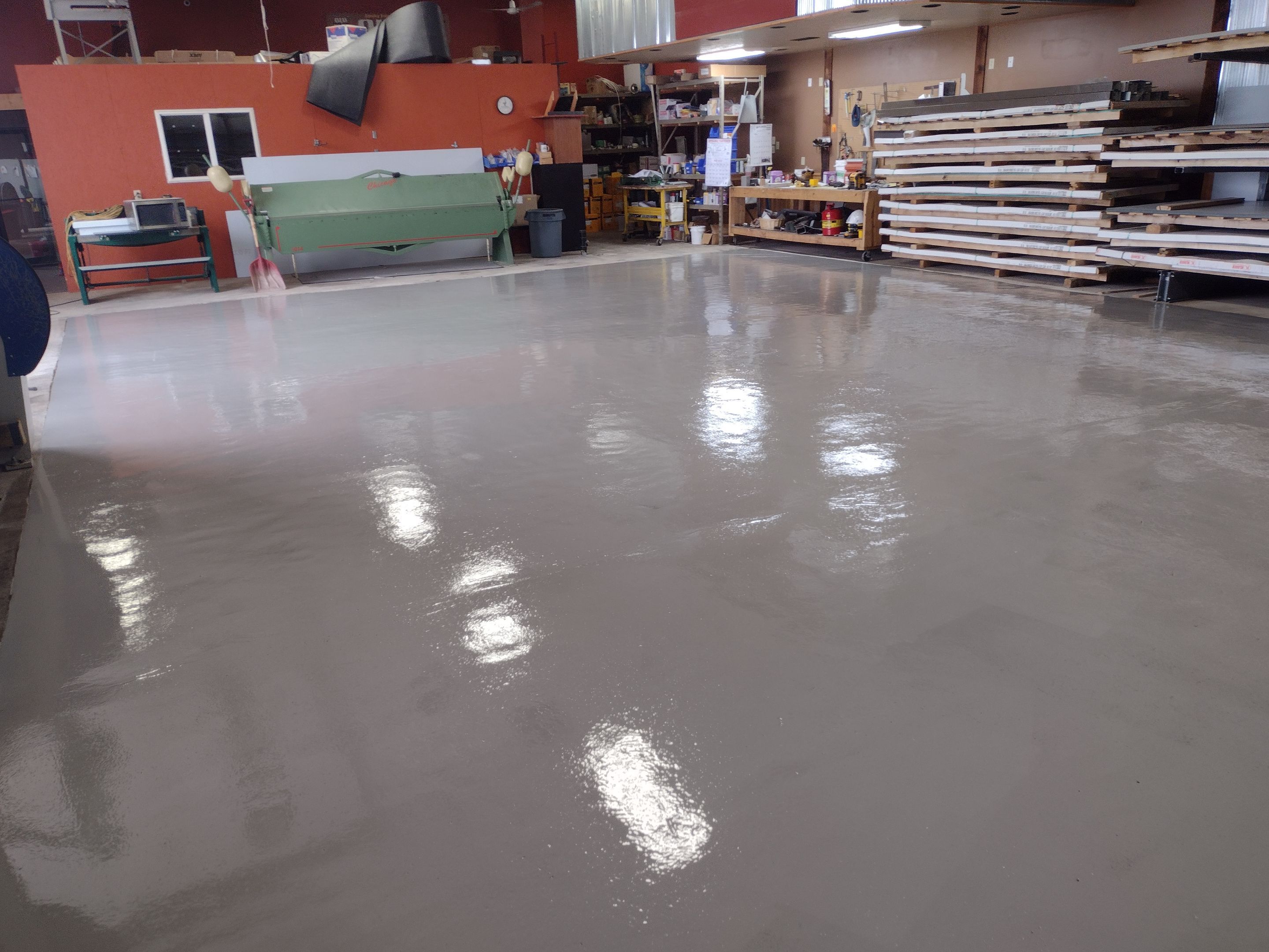 Garage using Solid Color by Select Painting, Coatings & Garage Cabinets