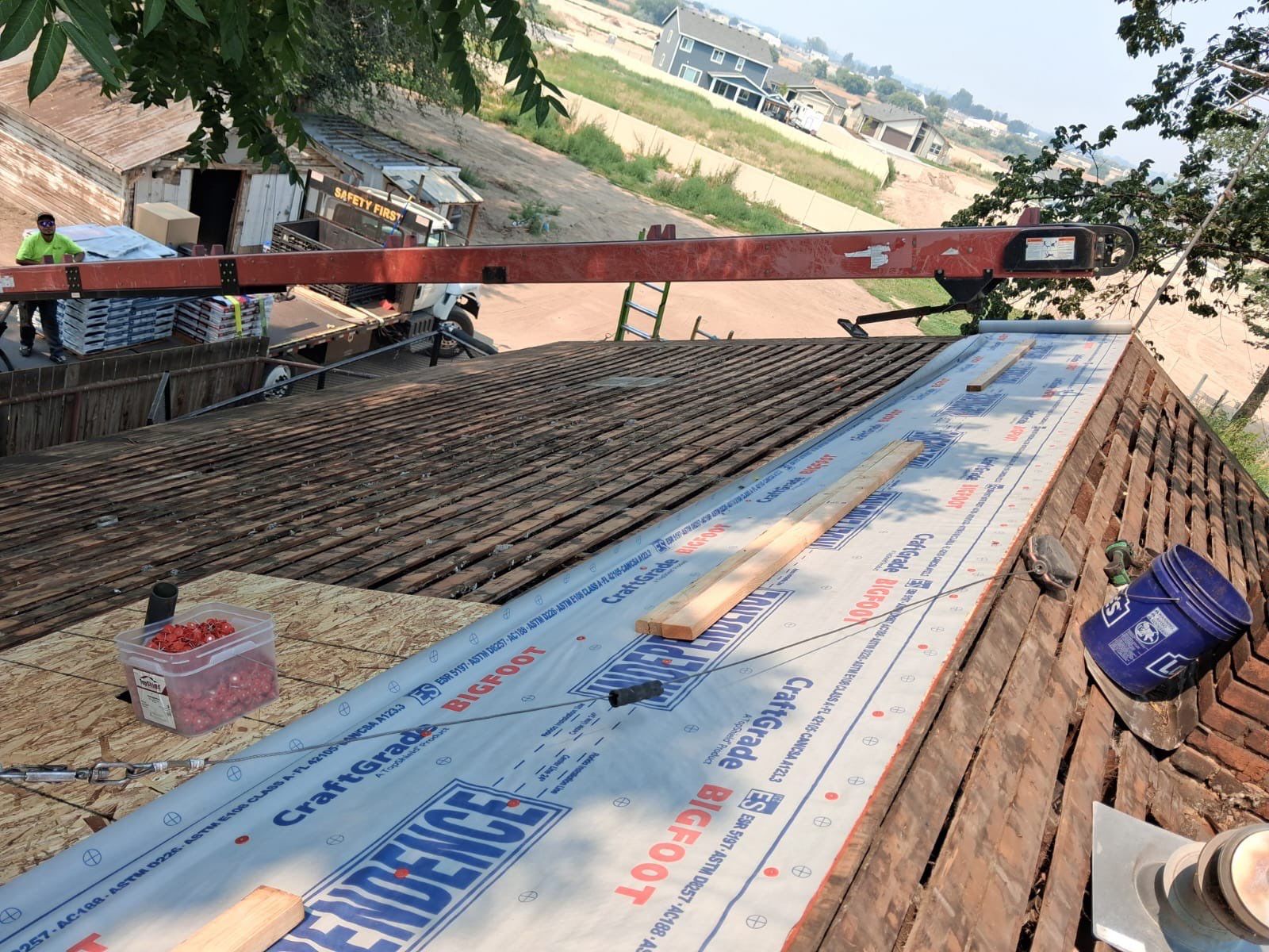 Full Residential Roof Replacement with New OSB Sheathing in Nampa by Olive Roofing