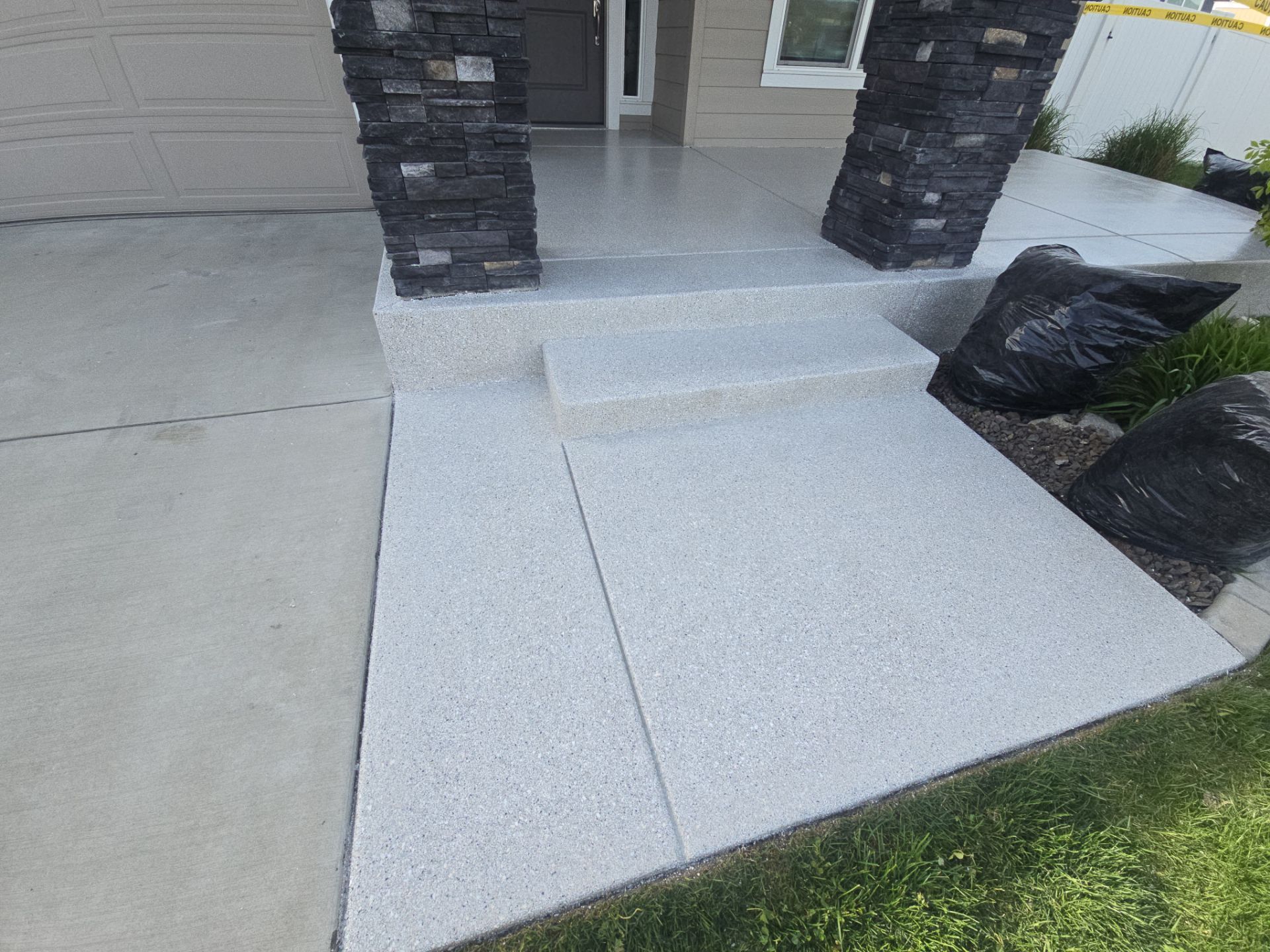 Front Porch Limestone Hybrid Coating in Liberty Lake by Croc Coatings, LLC