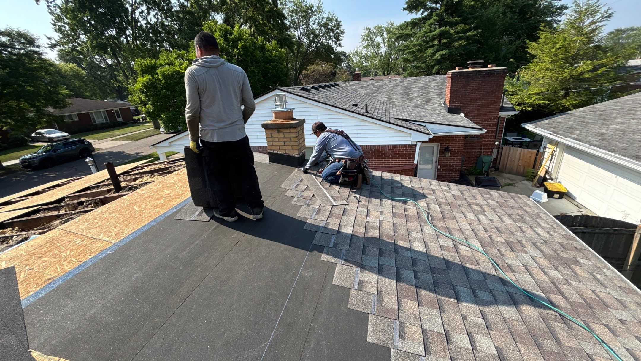 Roof Replacement using Owens Corning Driftwood by 180 Contractors
