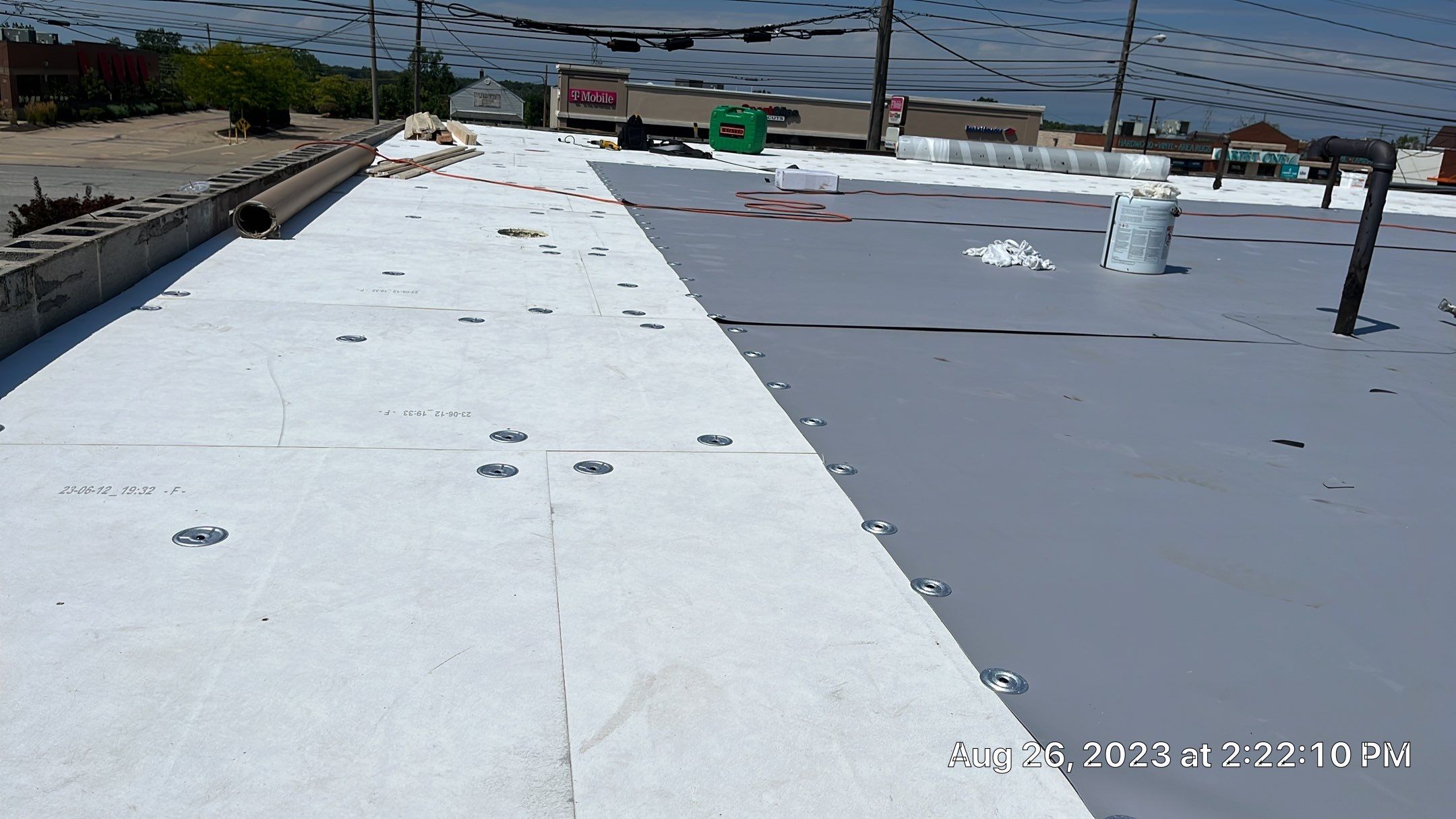 Flat Roof Install Mentor Ohio by Gold Star Roofing LLC 