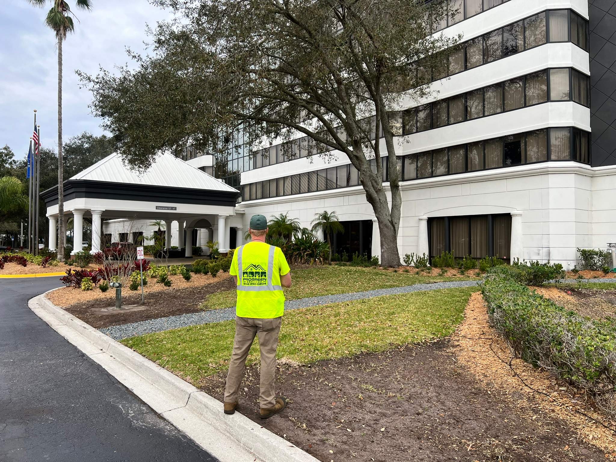 Landscape Install | Marriott Hotel by ProGreen Services