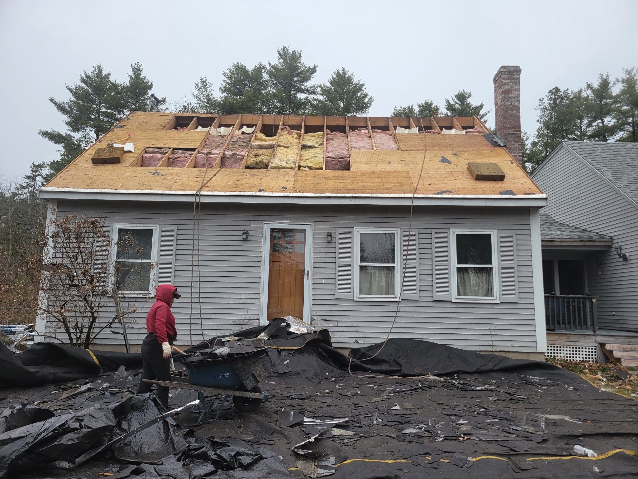 Residential Roof Replacement and IKO Cambridge Shingle Installation in Berwick by Tall pine roofing