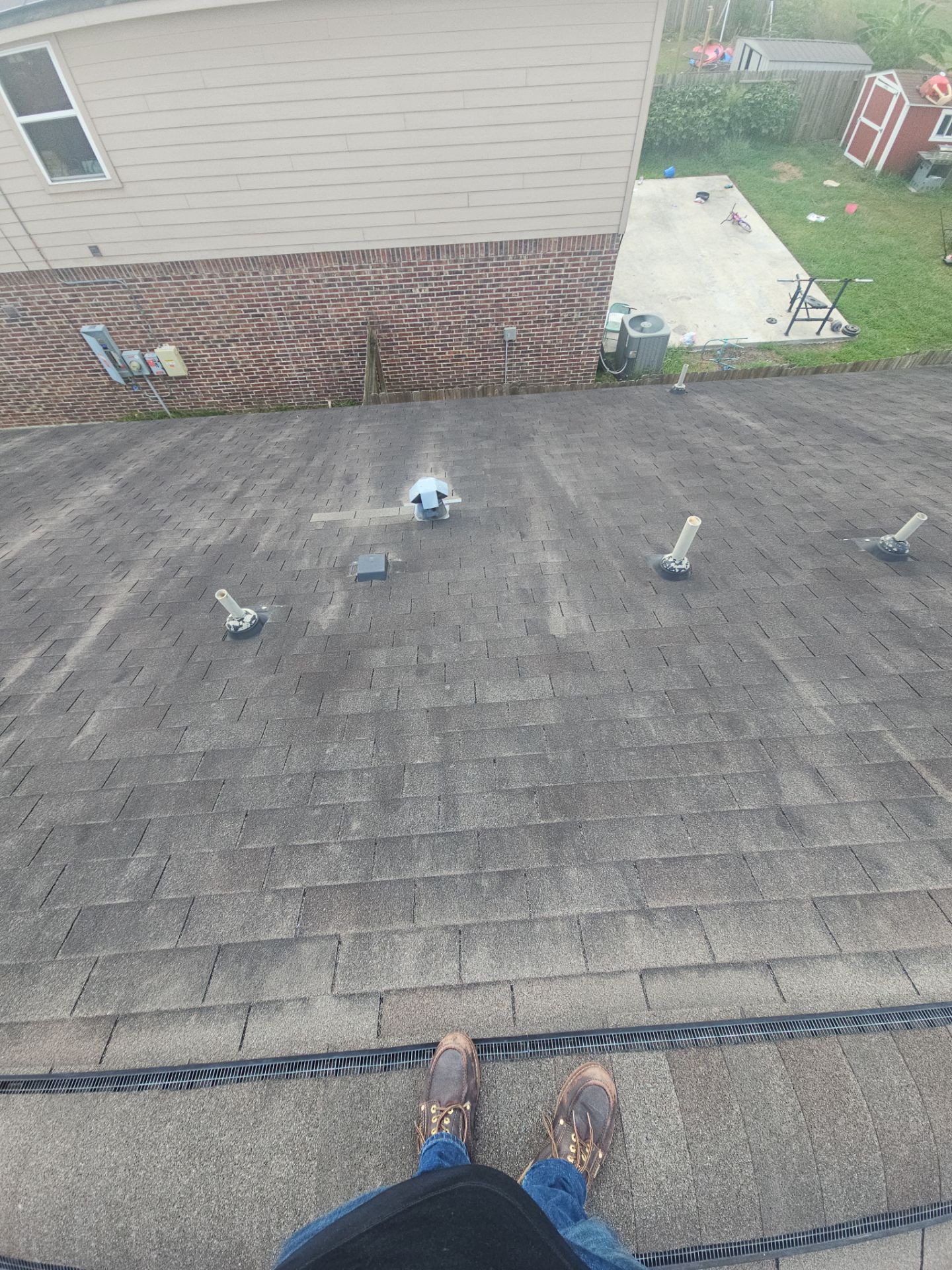 Hail Damage using Owen's Corning Duration (Lifetime) Shingles by Roof Repair Company
