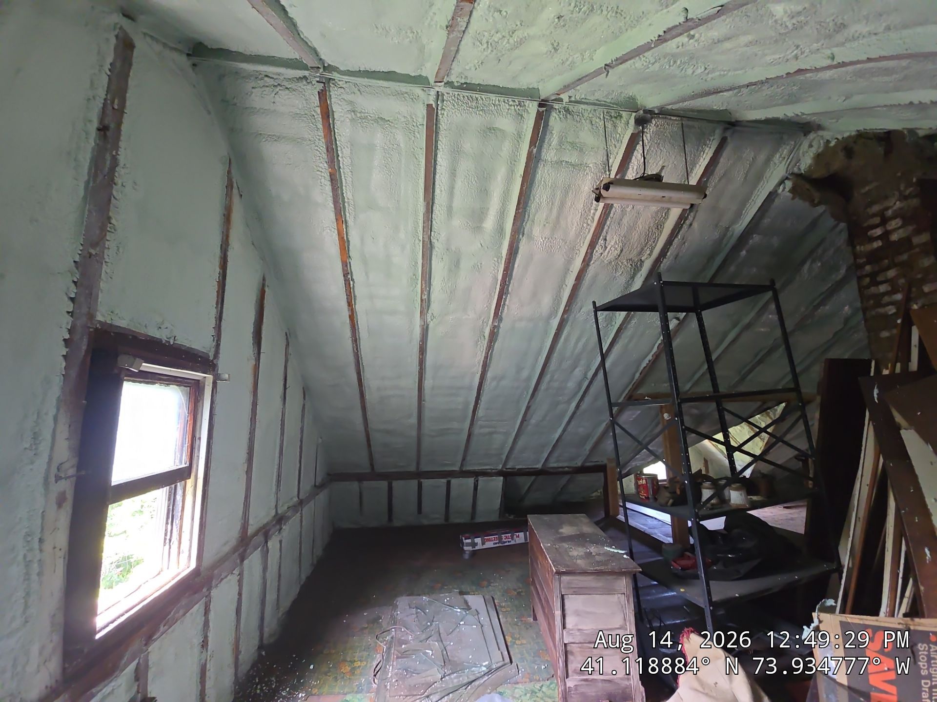 Closed Cell Spray Foam Insulation for Attic and Rim Joists in Valley Cottage by NYS Foam & Energy