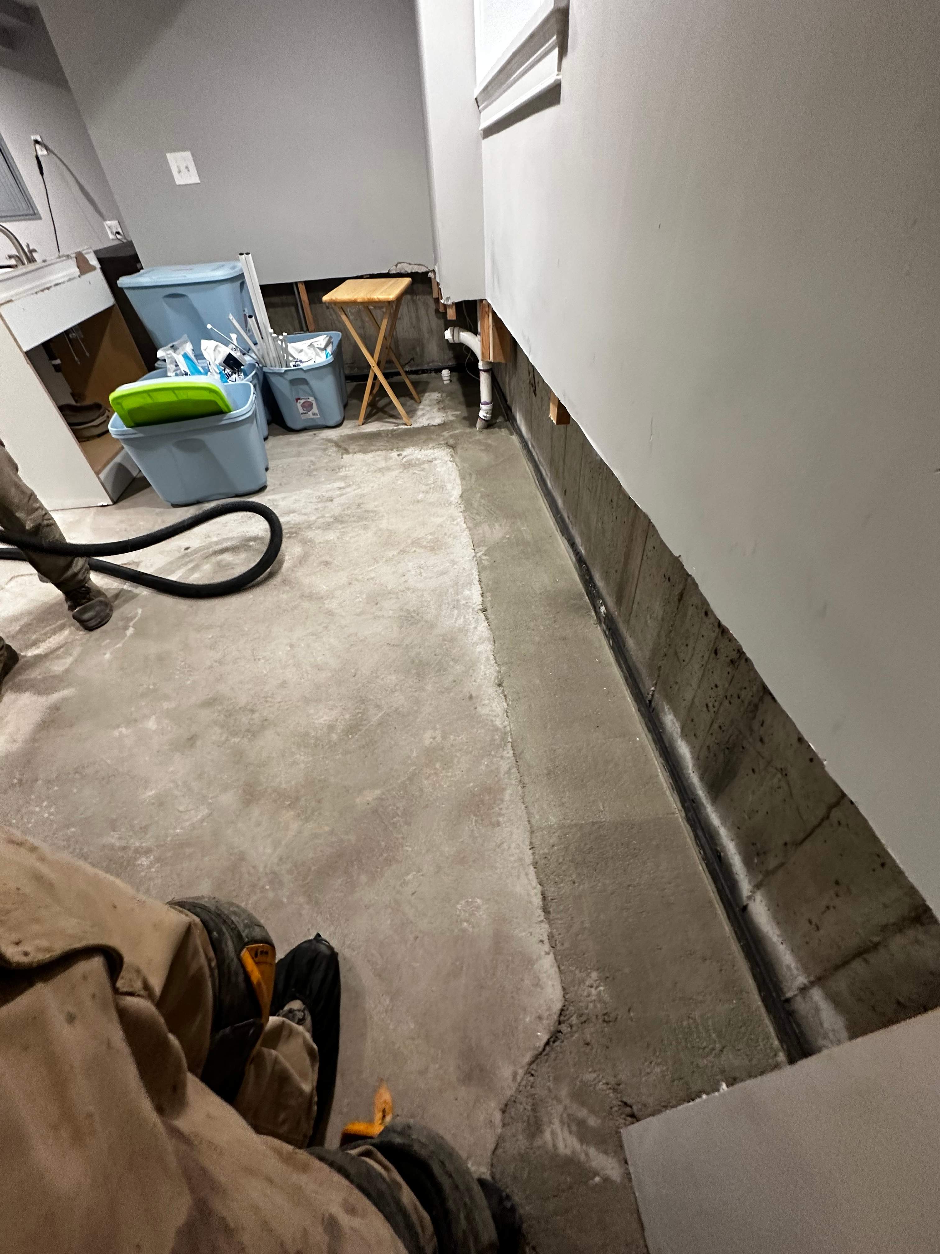 Complete Interior Basement Waterproofing by Allied Water Services