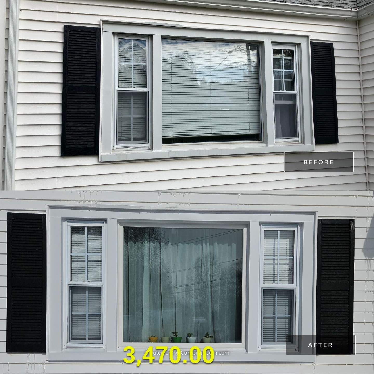 Bay Window Upgrade for Expanded View & Natural Light by DiGiorgi Roofing and Siding Inc