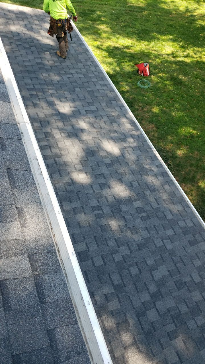 Marshall Roofing Project - Landmark Pro Max Def Pewterwood Designer Shingles by RM Banning, Inc.