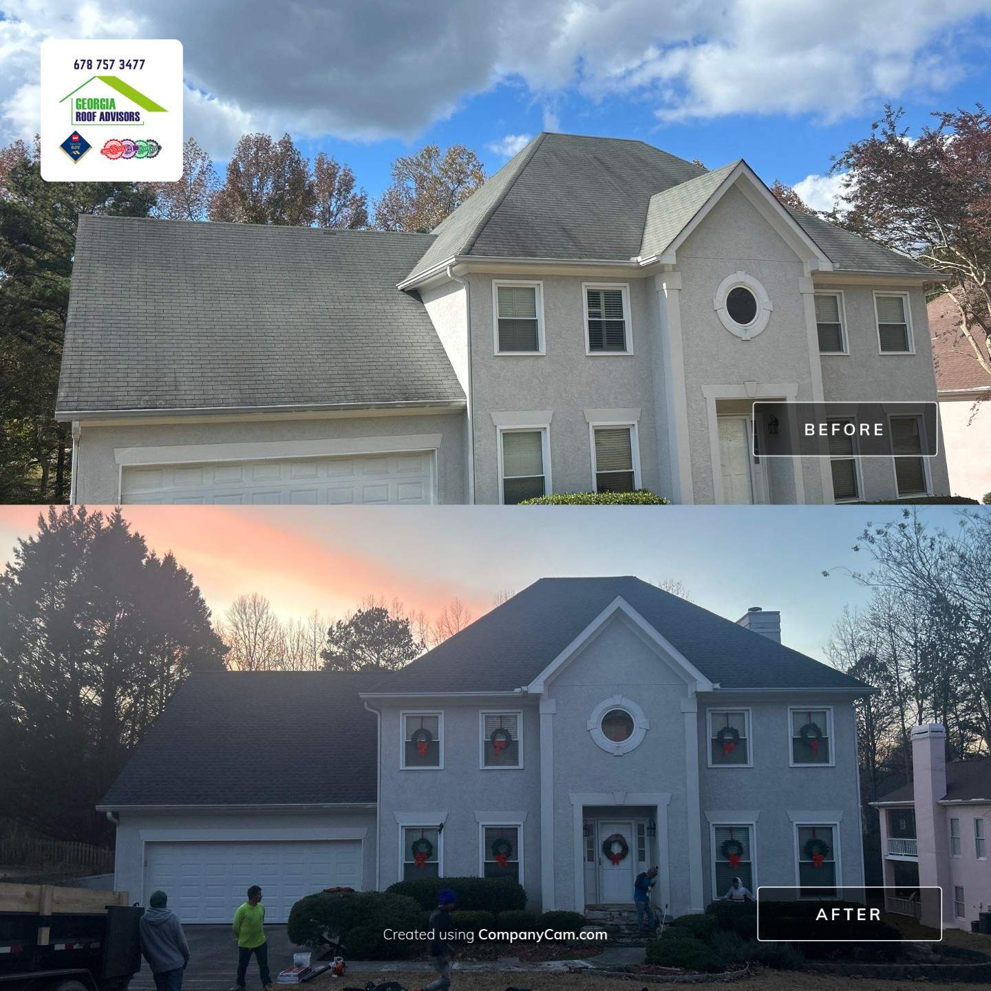 Christmas gift—a brand-new roof! by Georgia Roof Advisors