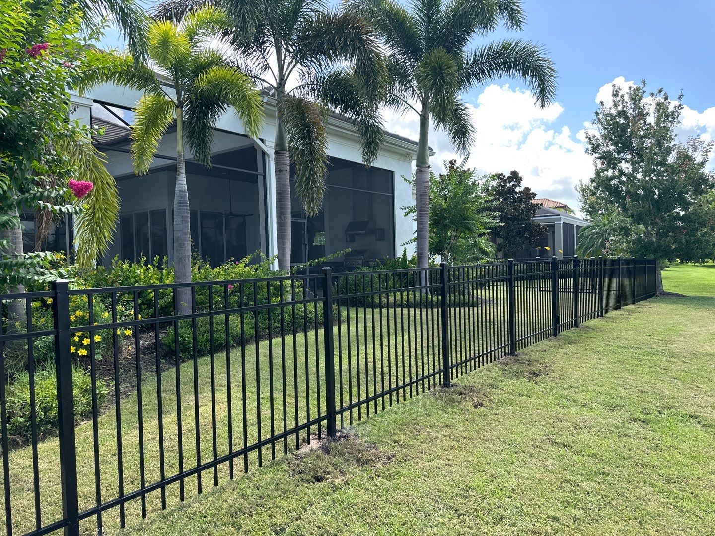 Aluminum Fence Installation using 3 Rail Aluminum Fence by Asap fence and gates, LLC
