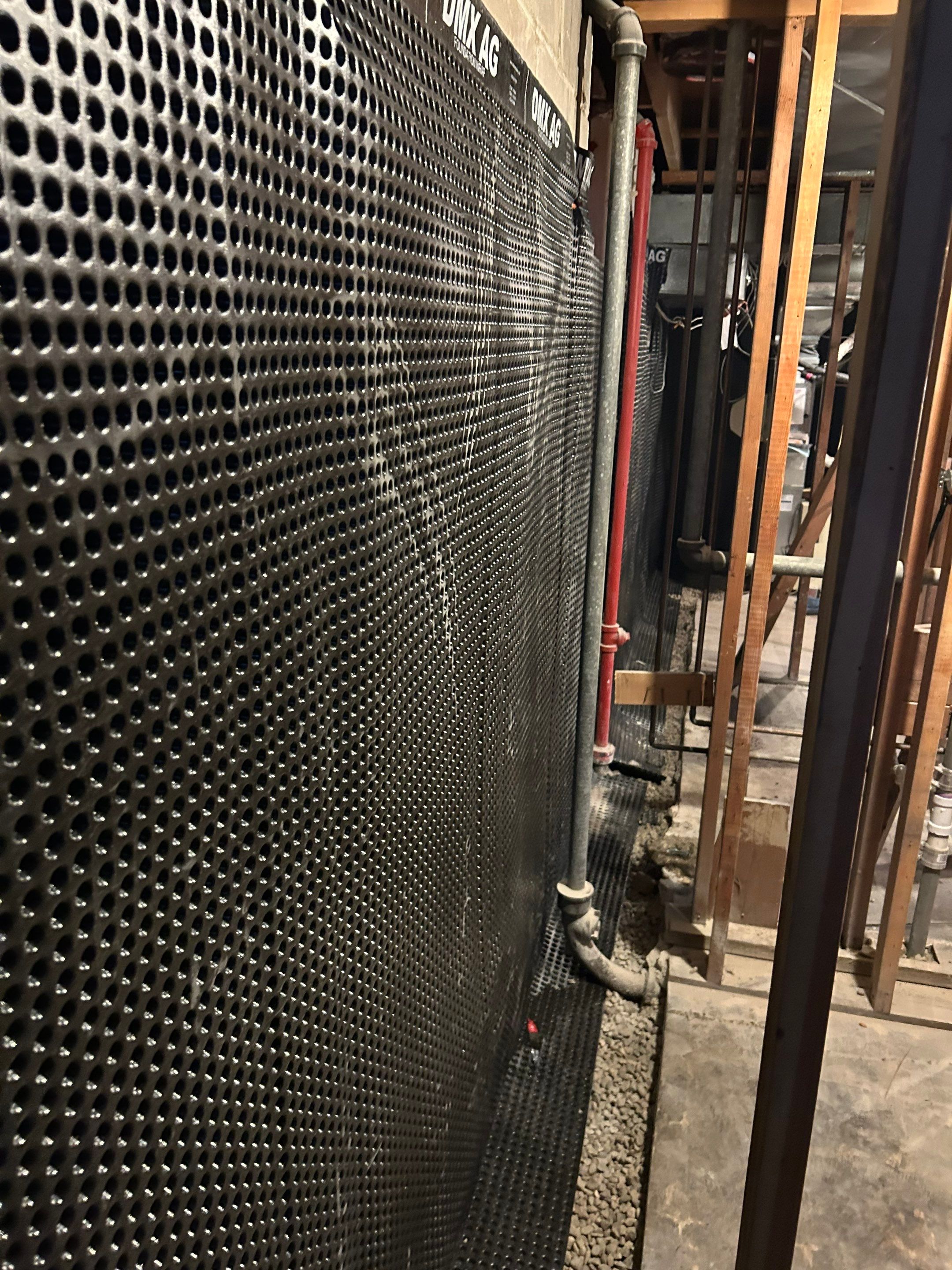 Drain tile for a General Contractor Partner by Waterproofing Northeast