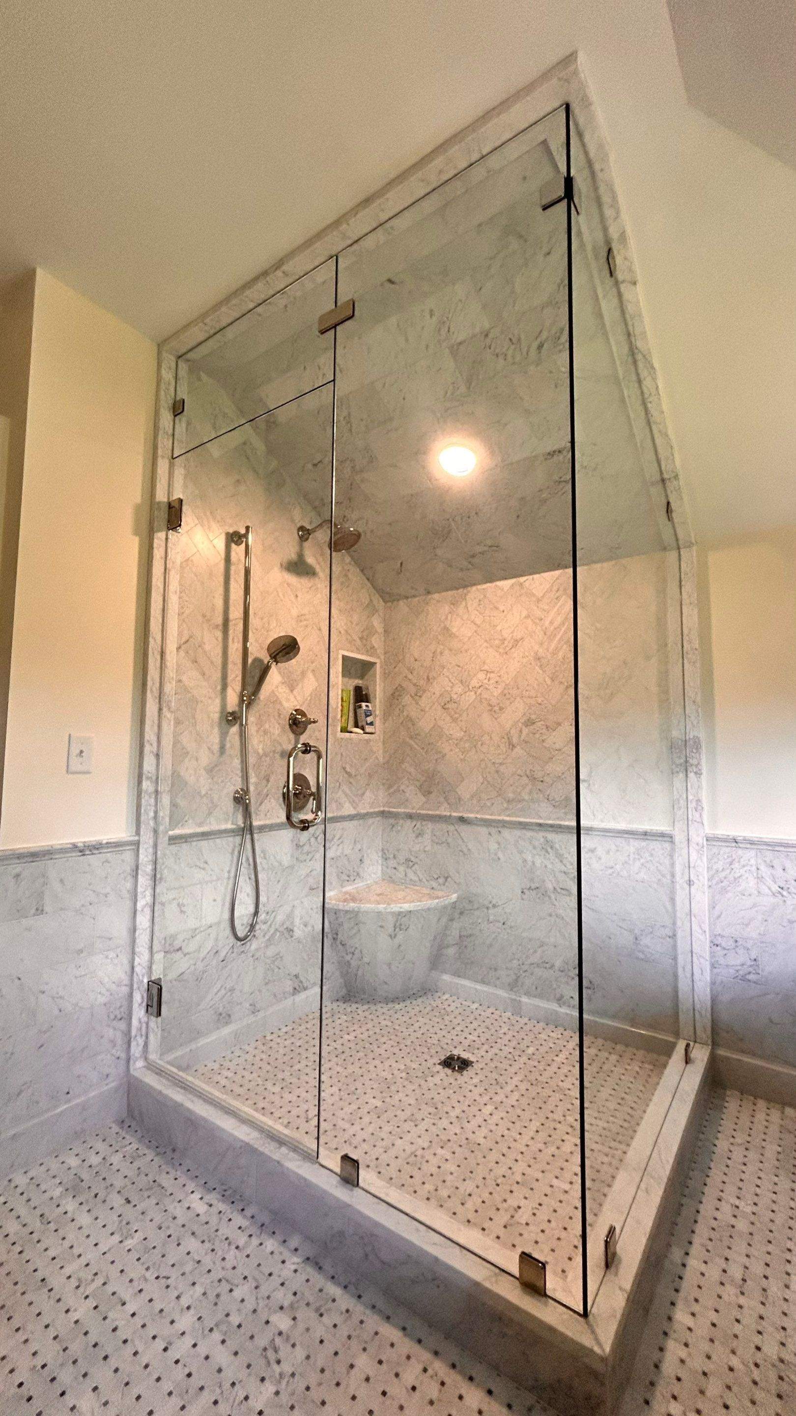 Multiple Frameless Showers by Cheshire Glass Company