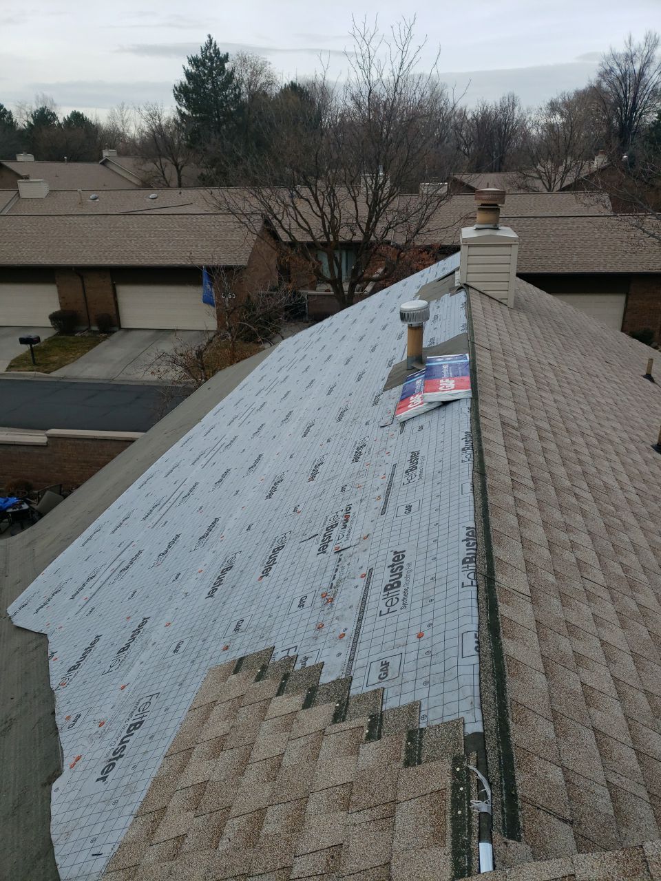 Storm Damaged Roof using GAF Timberline HDZ - Lifetime Shingle by The Roof Doctor
