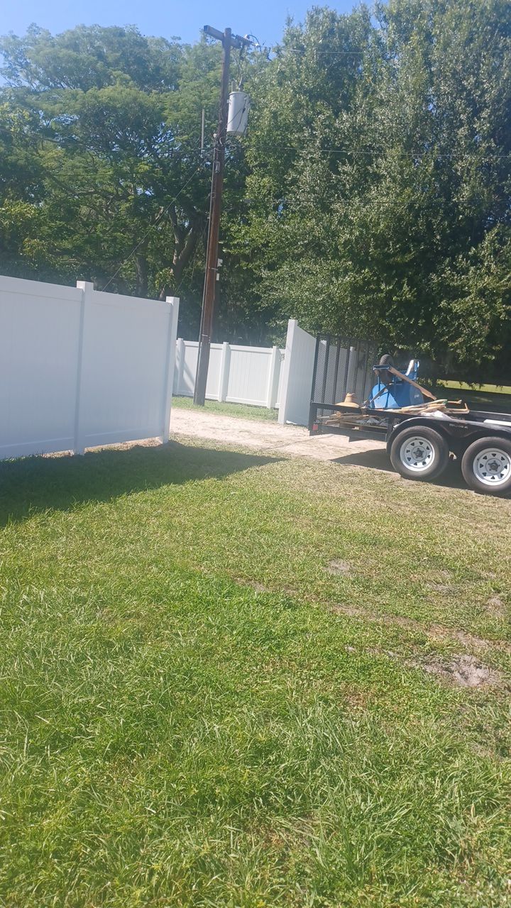 Bradenton, FL 6ft. Tall White Vinyl Privacy Fence by Asap fence and gates, LLC