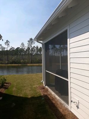 Gutter Installation Using White K-Style Aluminum Seamless Gutters