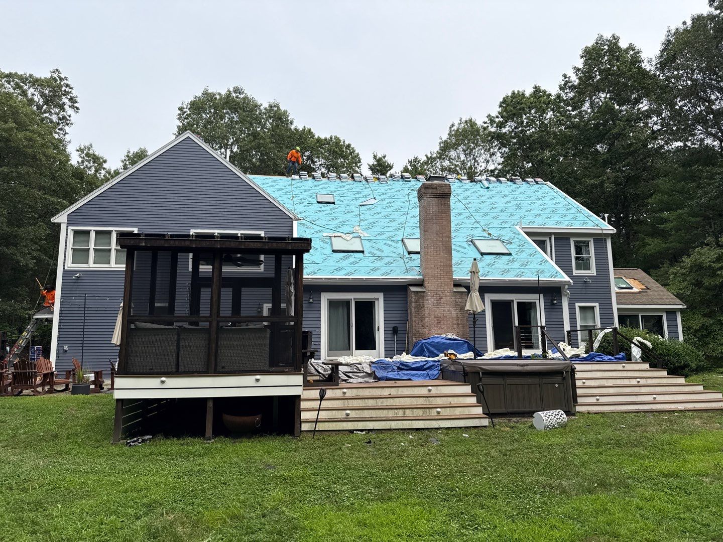 Solar-Ready Roof Replacement with GAF Pewter Gray Shingles & VELUX Skylights by Sensible Home Solutions