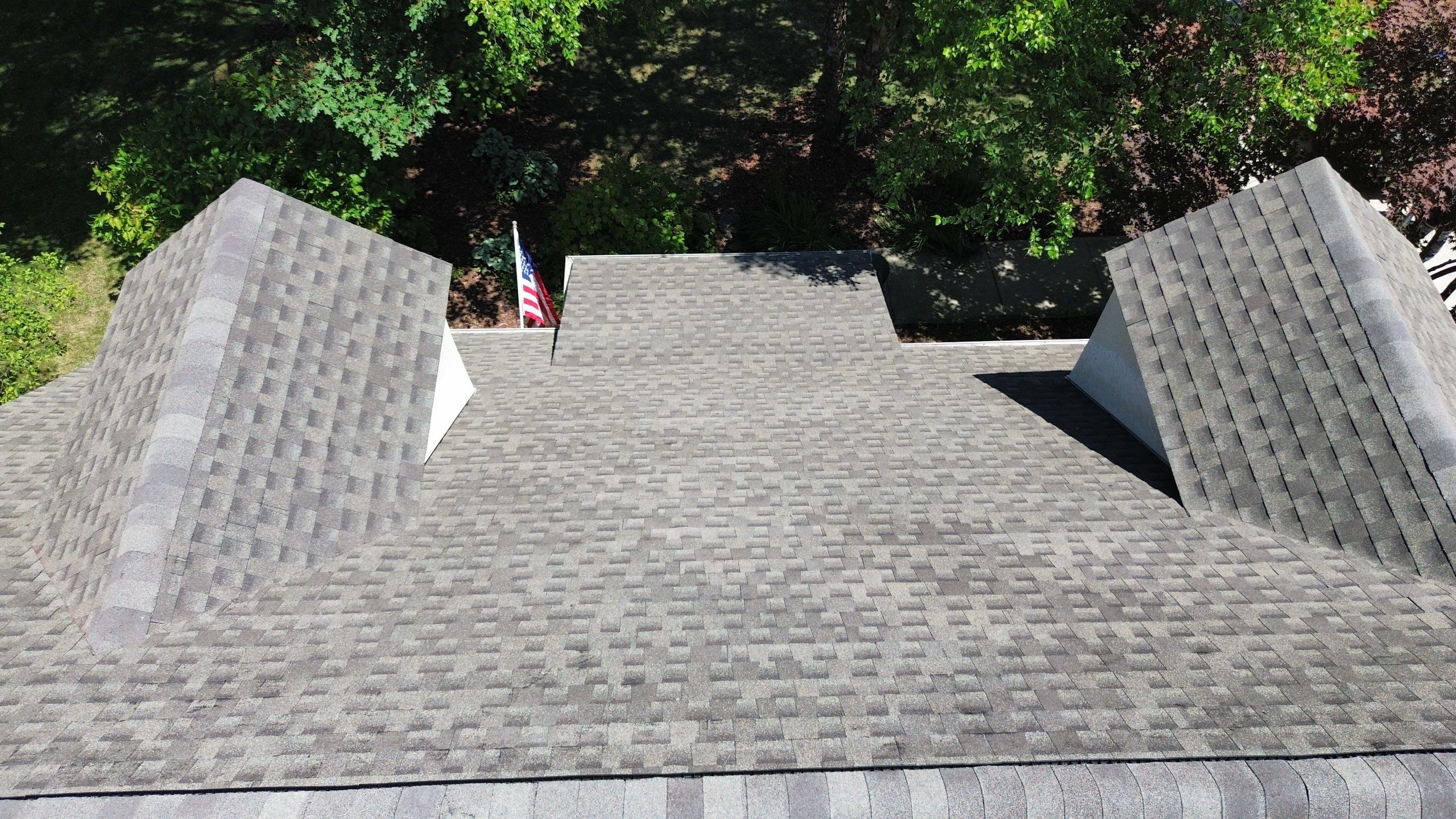 Residential Roofing Installation using Timberline HDZ Shingles - Weathered Wood by RoofX 