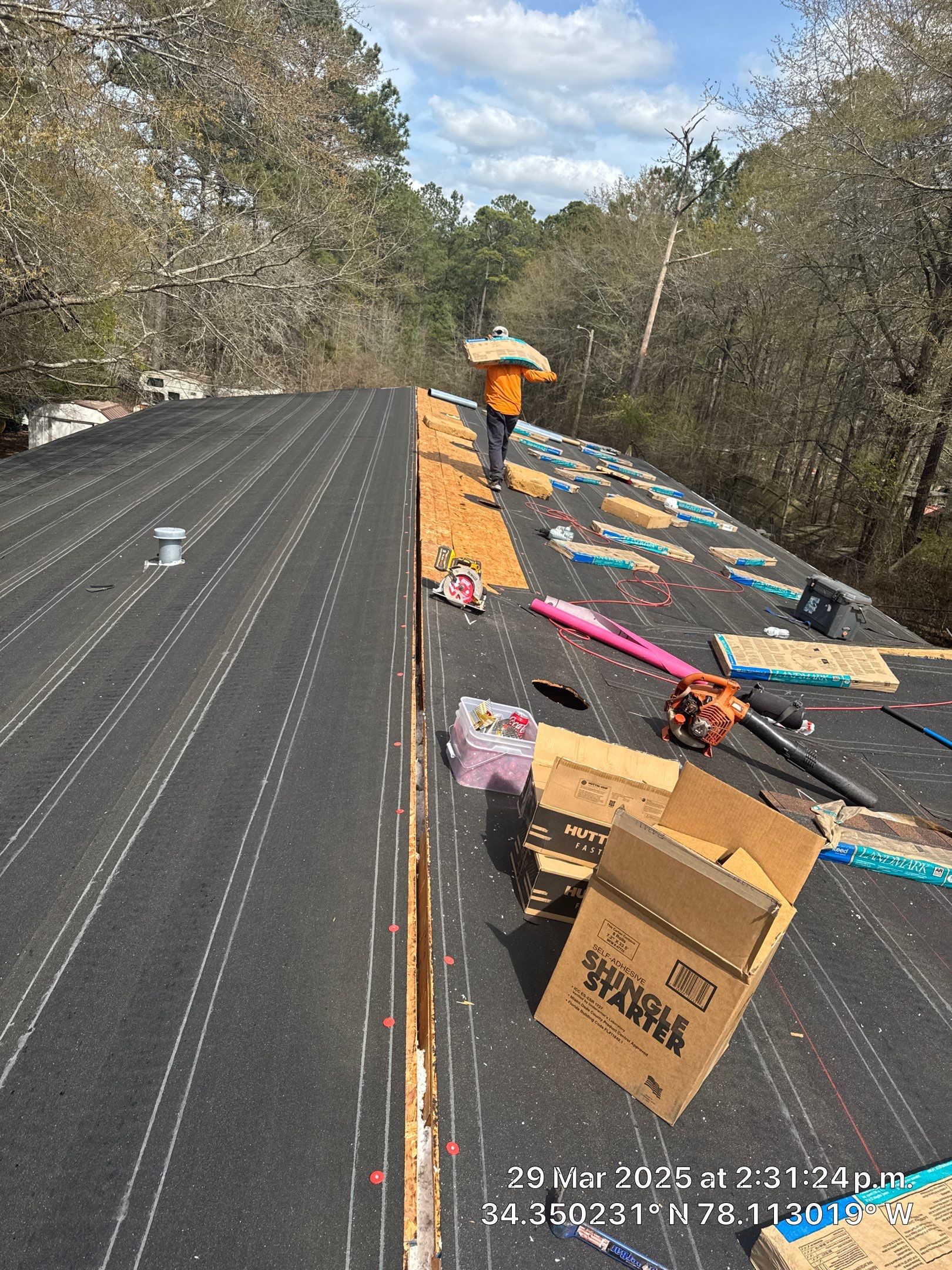 Insurance Claim Roof Replacement Using CertainTeed Landmark Shingles by RGR Construction and Roofing, LLC