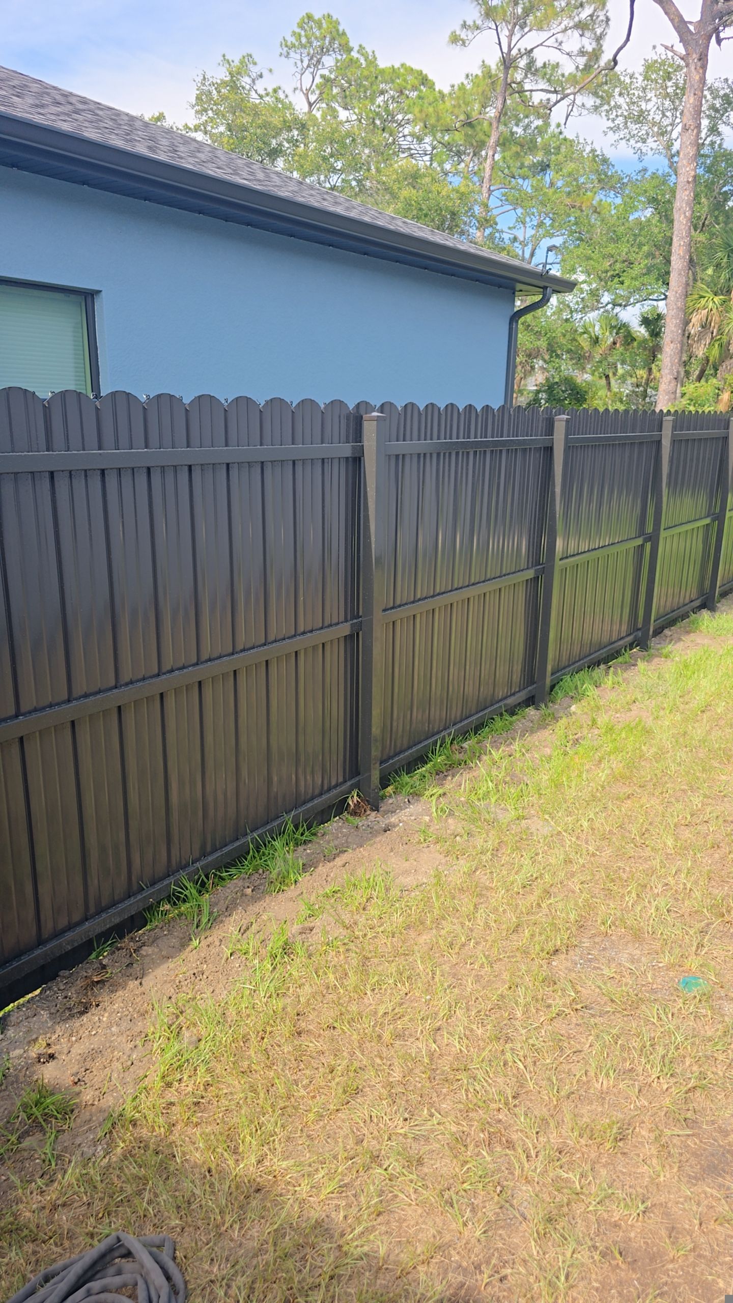 Black Durafence - Privacy Metal Fence Installation in Port Charlotte by True Fence LLC