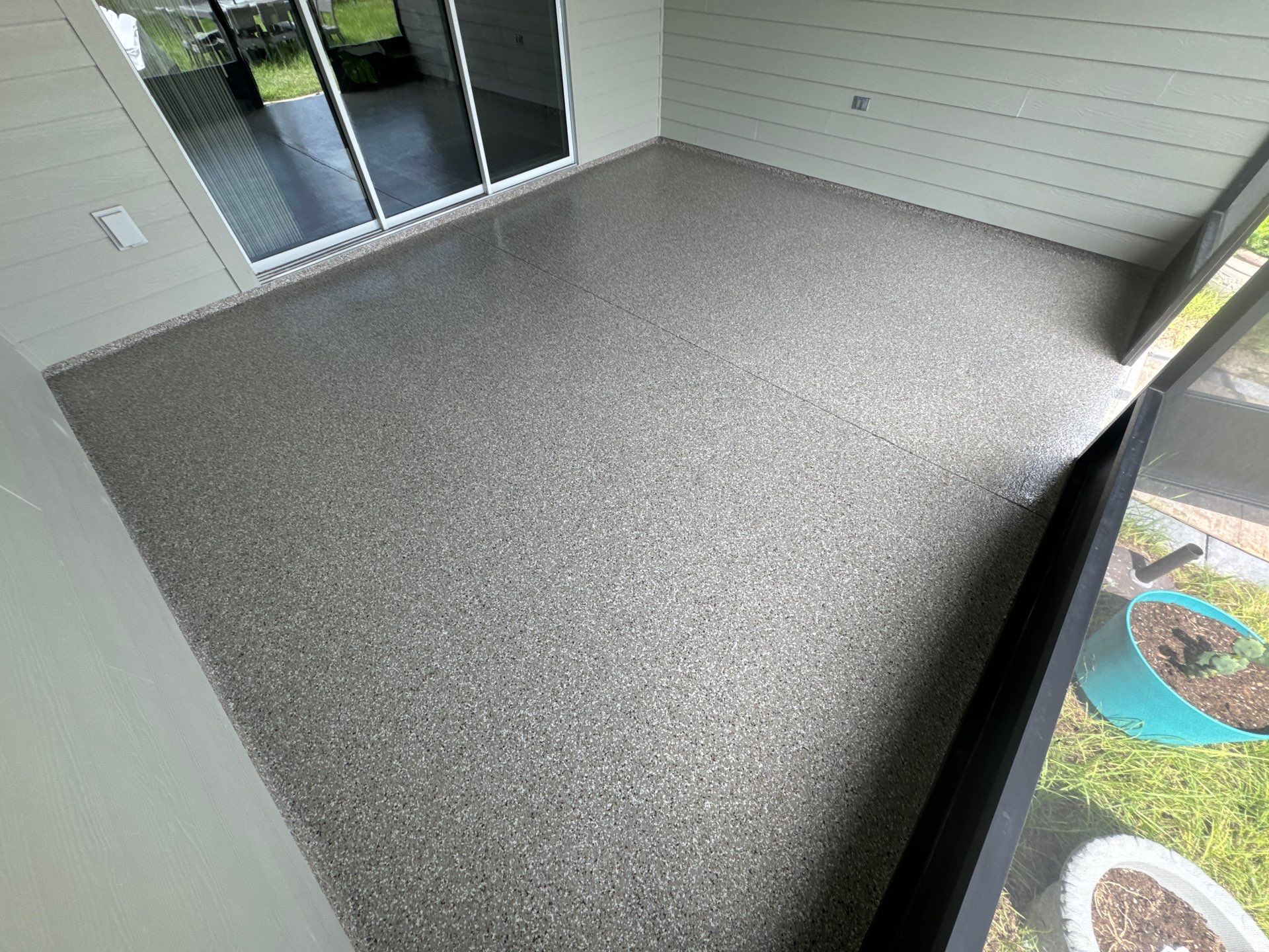 Porches Project in Newberry, FL in Pebble Beach by Cross Creek Concrete Coatings