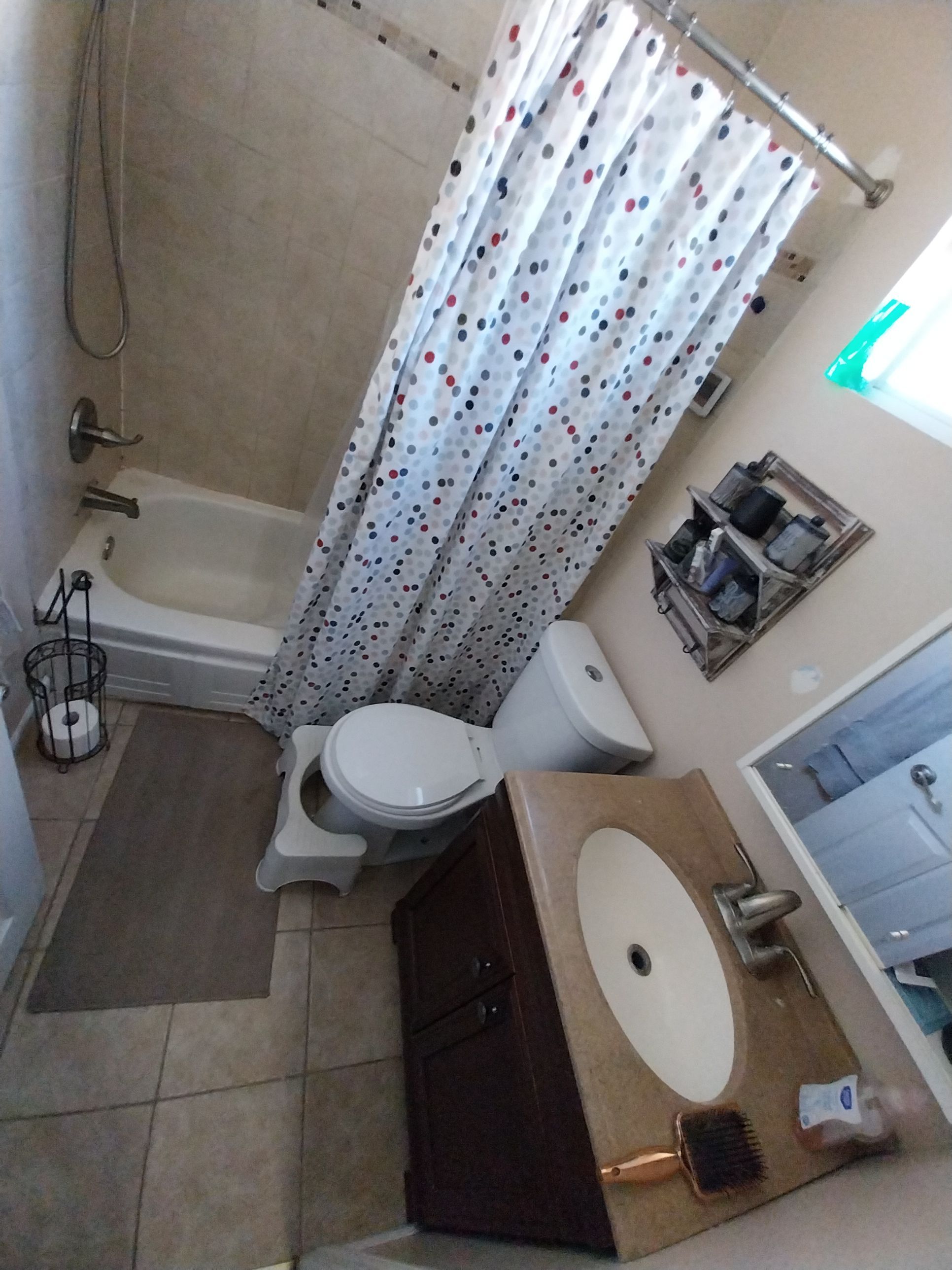 Bathroom Remodel using Sherwin Williams Premium ceiling paint by Laser Focused Solutions LLC