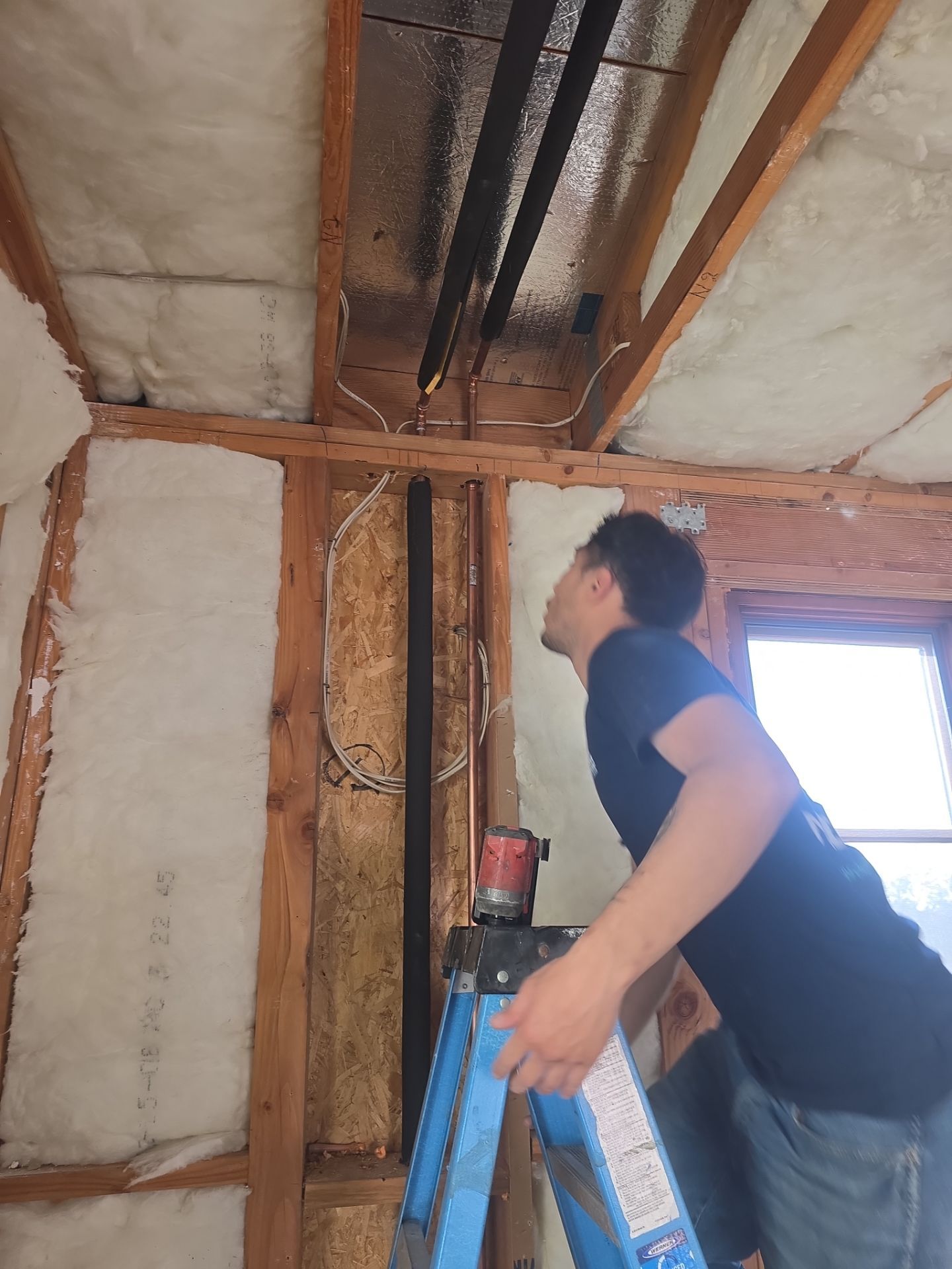 Installing Exterior Water House Line Piping by Us Plumbing