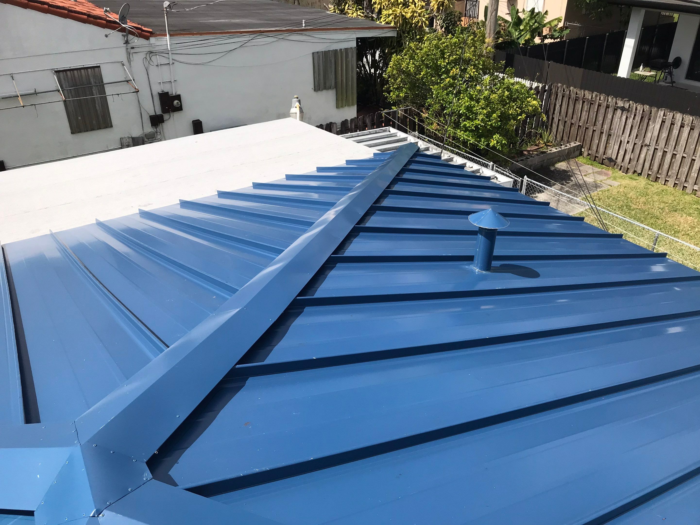 Metal Roof - Galvalume Regal Blue by Istueta Roofing