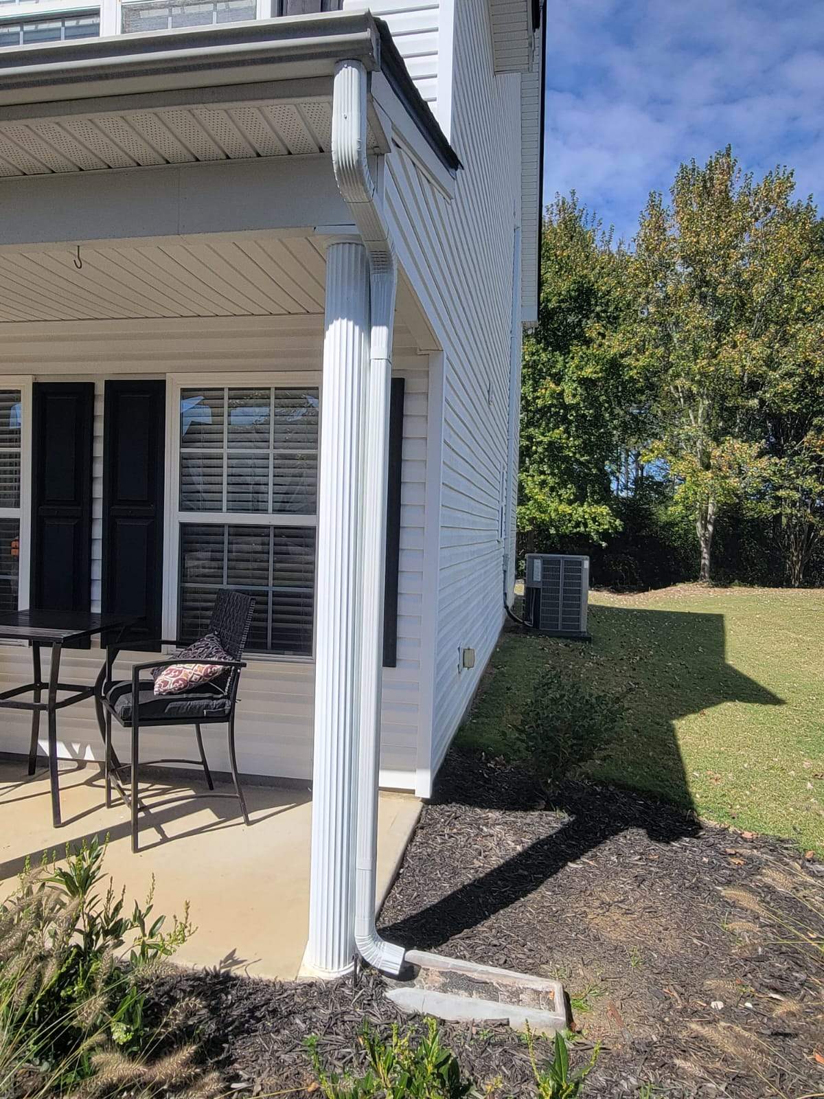 Roof and downspout replacement by hail damage by Just Brilliant Restoration JBR
