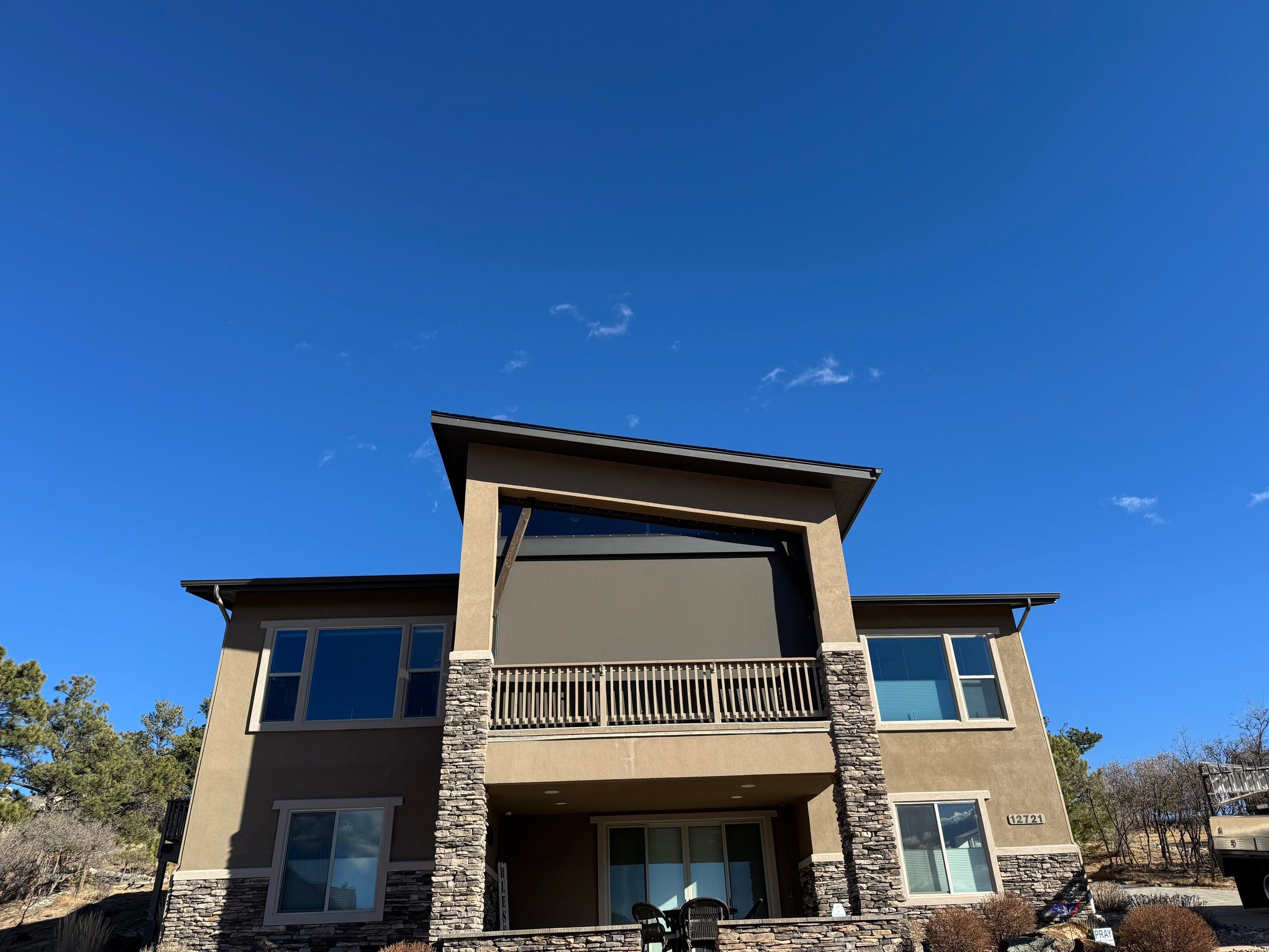 Motorized Screens using Progressive MagnaTrack Screens by Outdoor Solutions Colorado