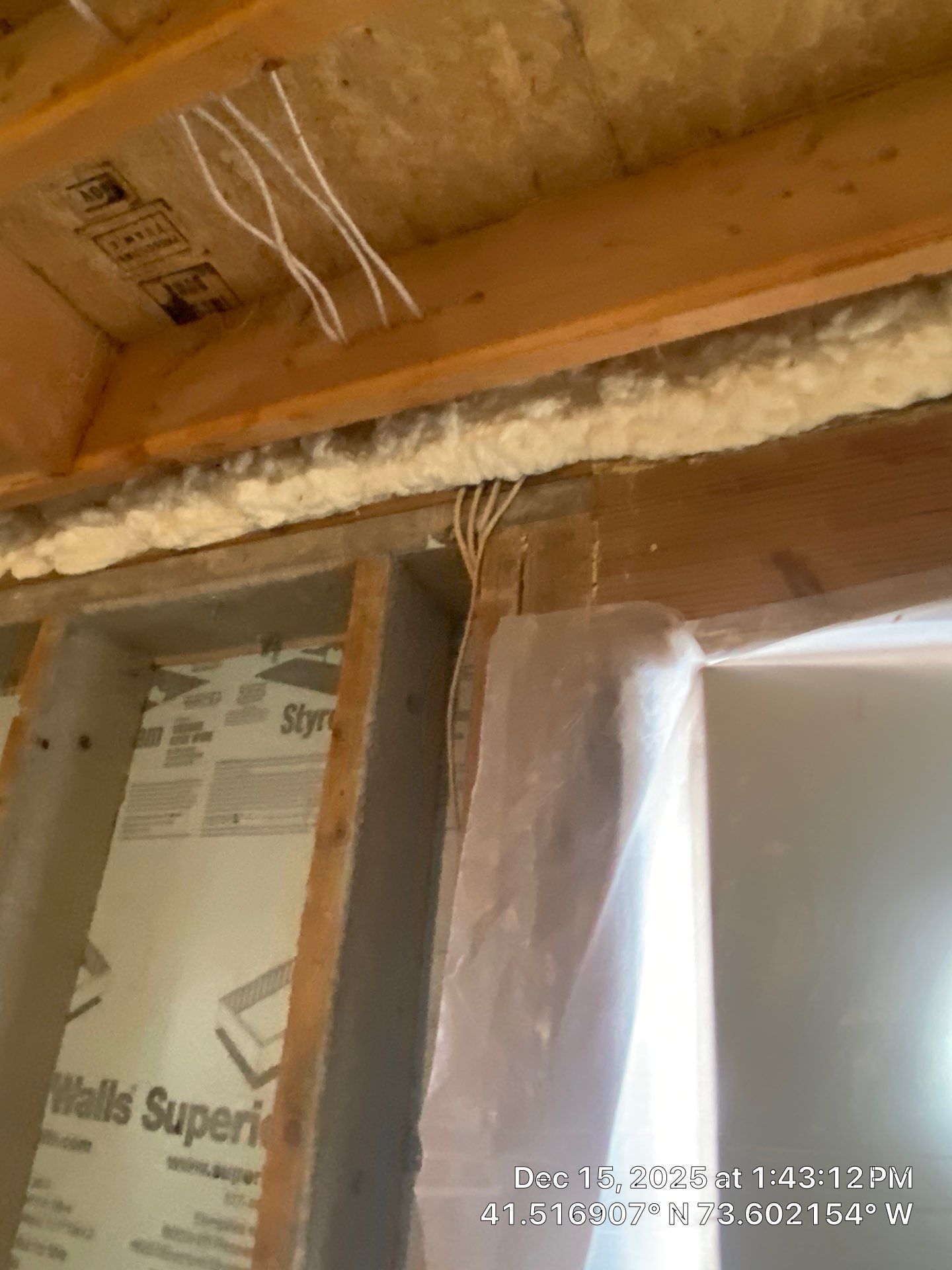 Attic Insulation using open cell spray foam by NYS Foam & Energy