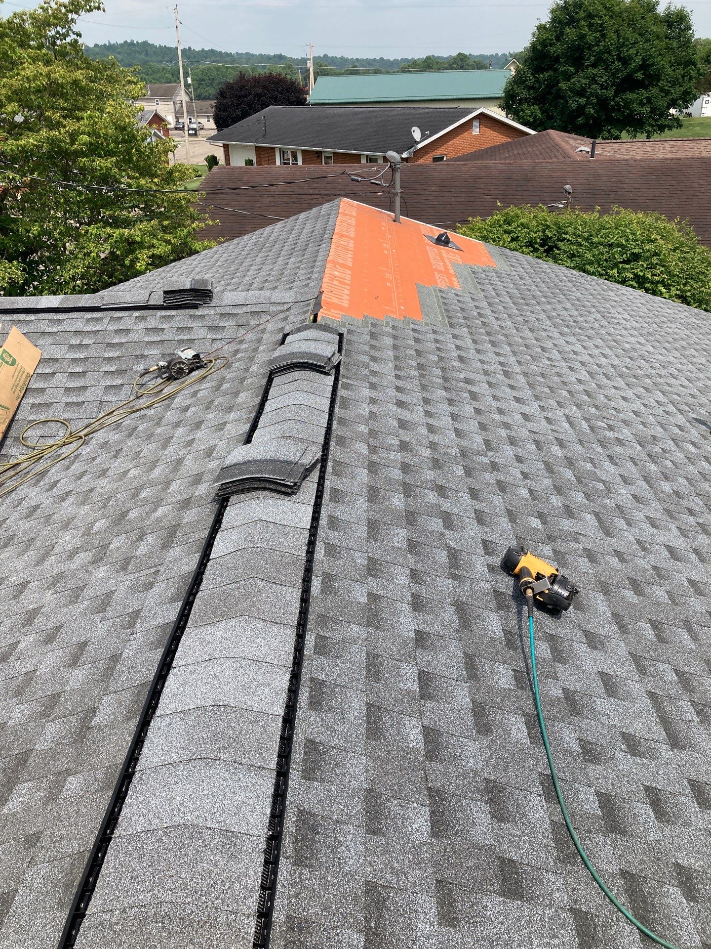 Residential Roofing Installation using GAF Timberline HDZ Pewter Gray by Rainstoppers Roofing