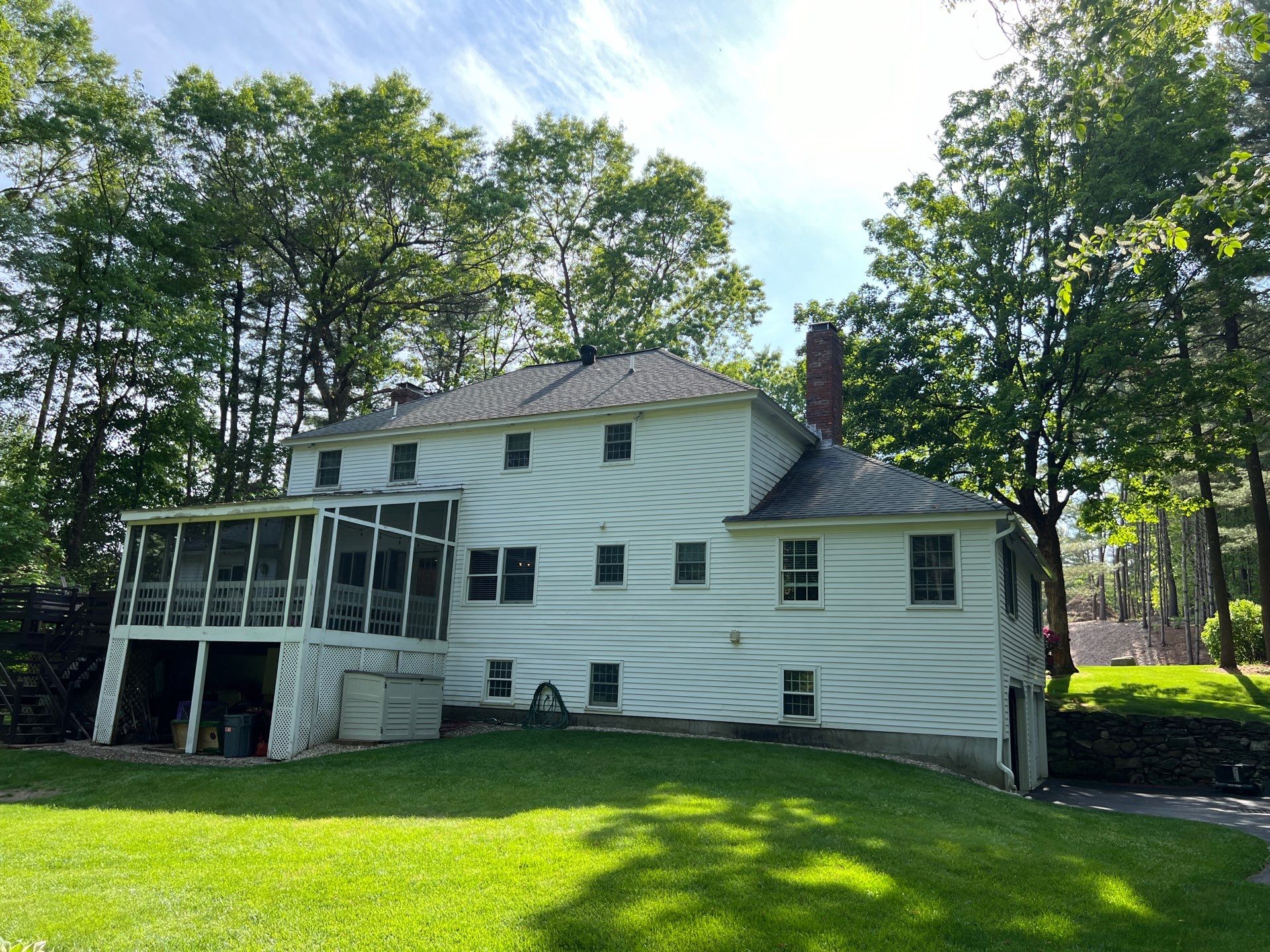 Chimney Reflashing & Roof Ventilation Upgrade | Harvard, MA by Mighty Dog Roofing of Greater Middlesex County